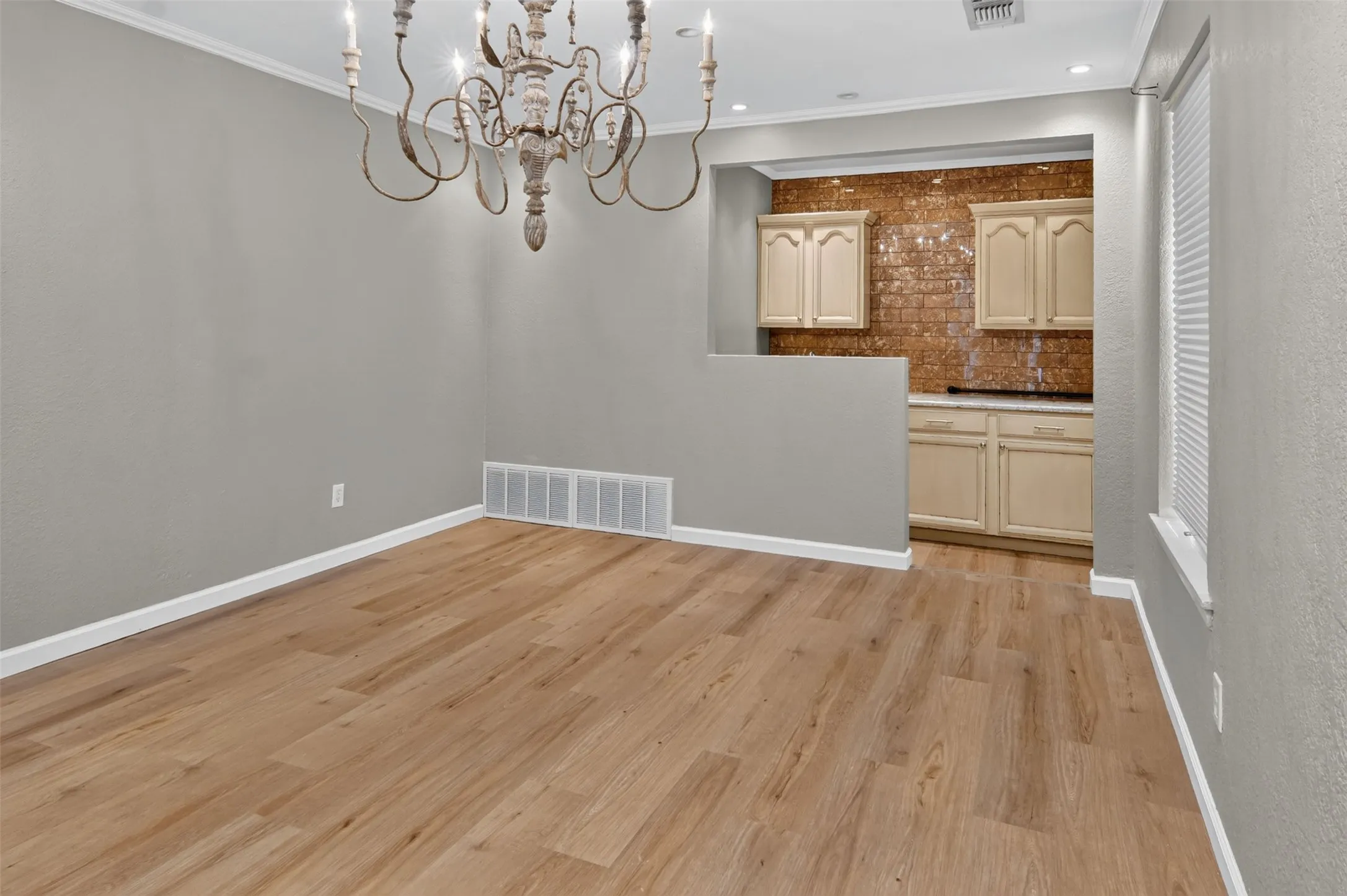 Another view of the dining area and Wet bar