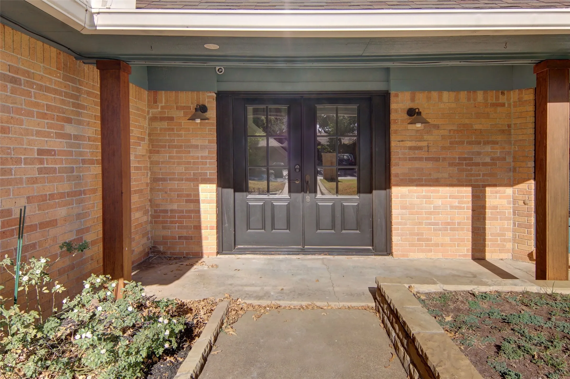 Spacious and inviting front porch