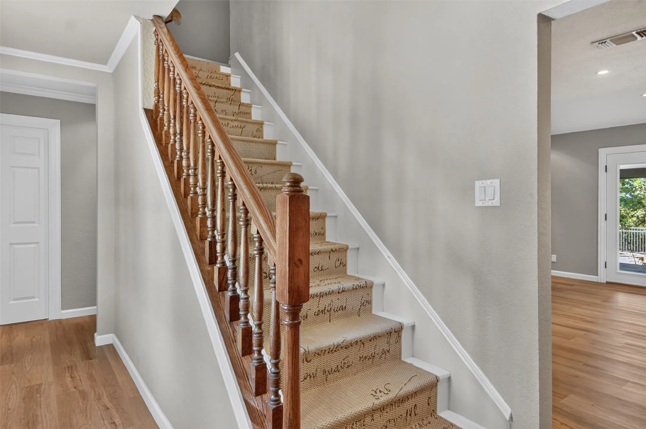 Upstairs we go