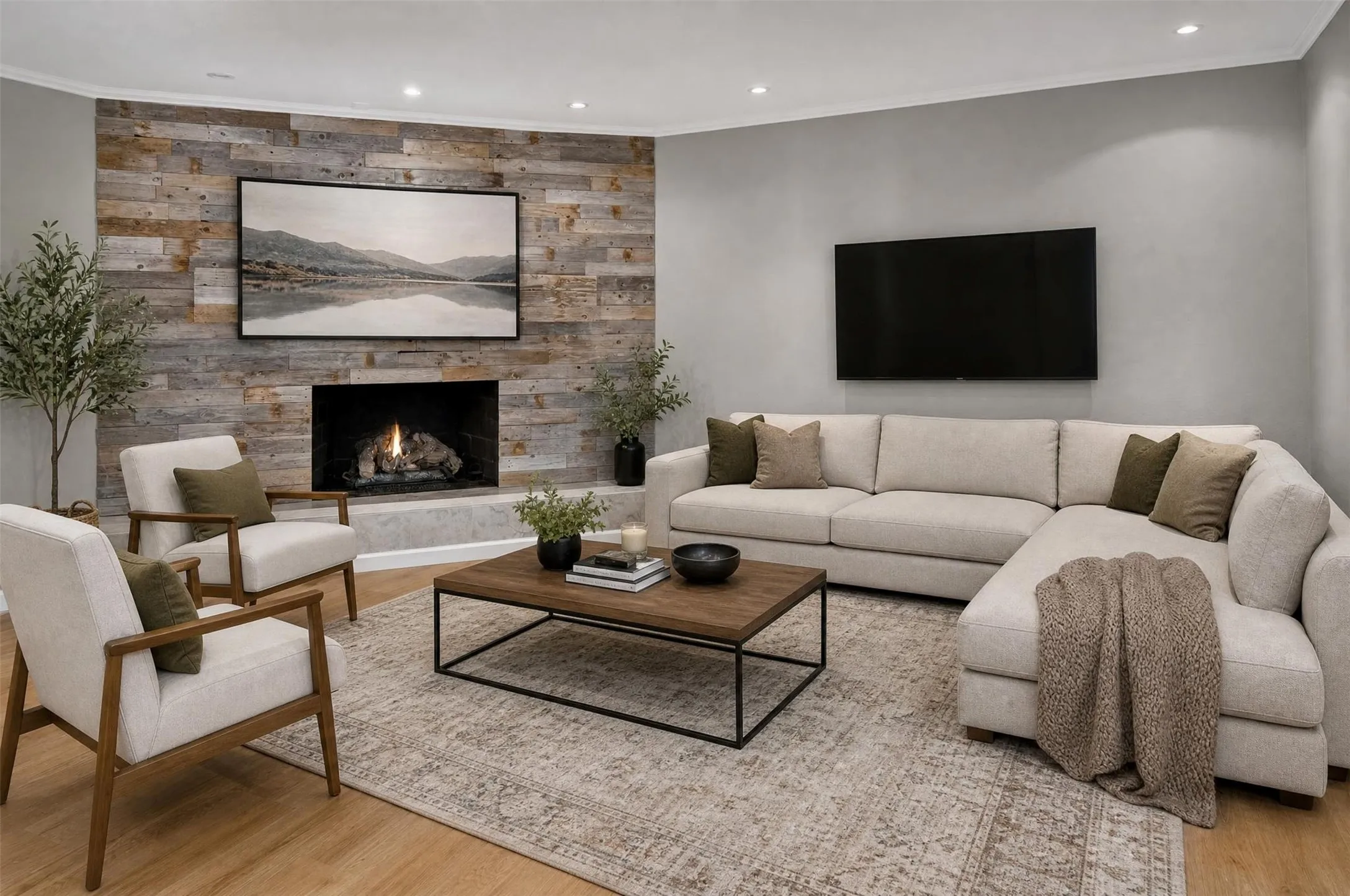 Digital Staged Representation of living area