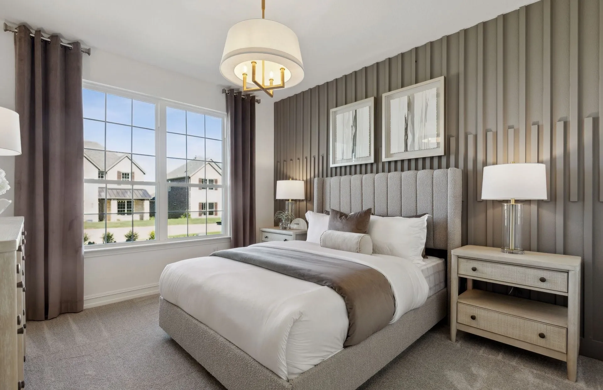 *Model Representation - Spacious secondary bedroom with large windows