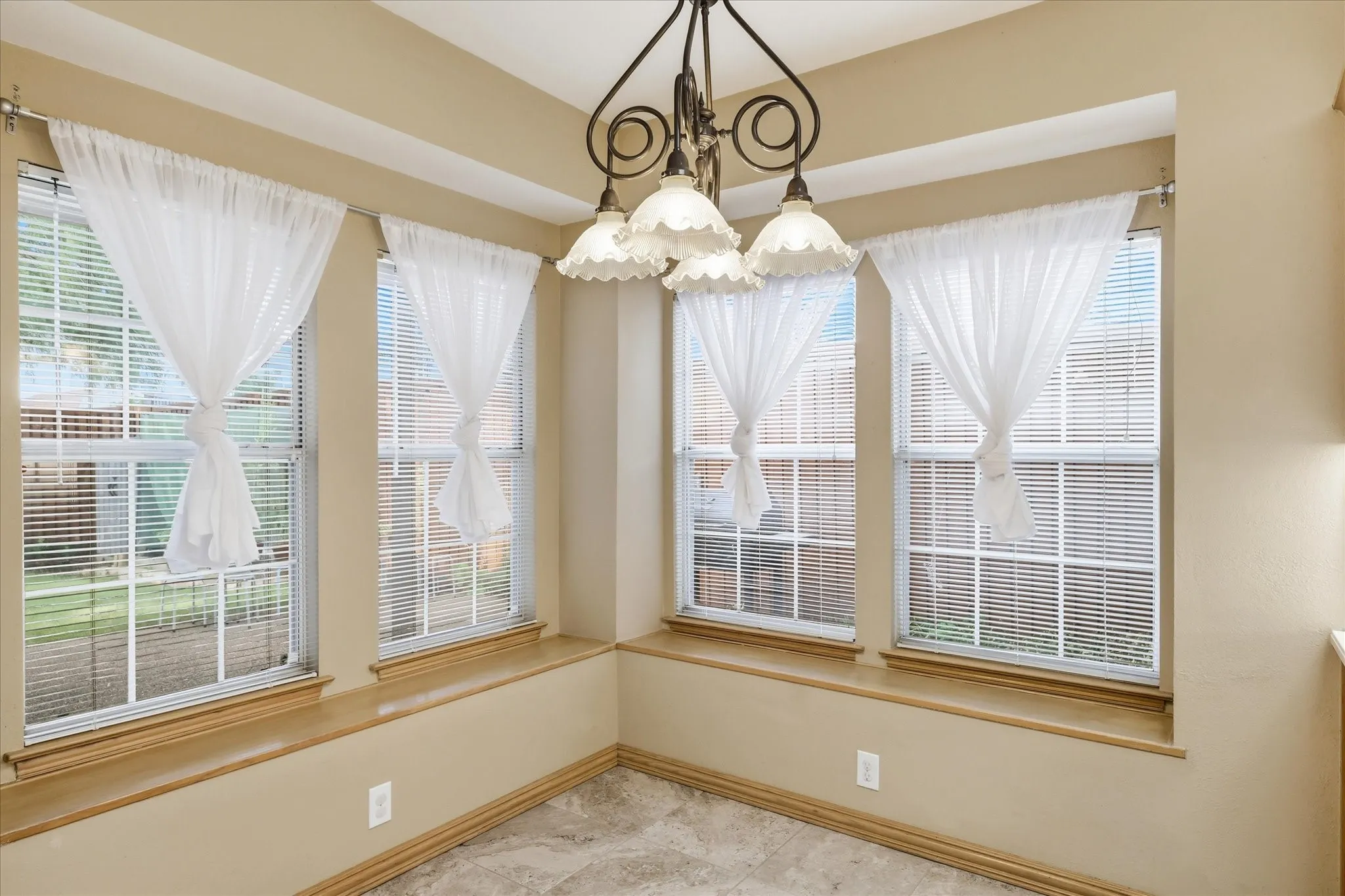 Nook area with box seating if needed.
