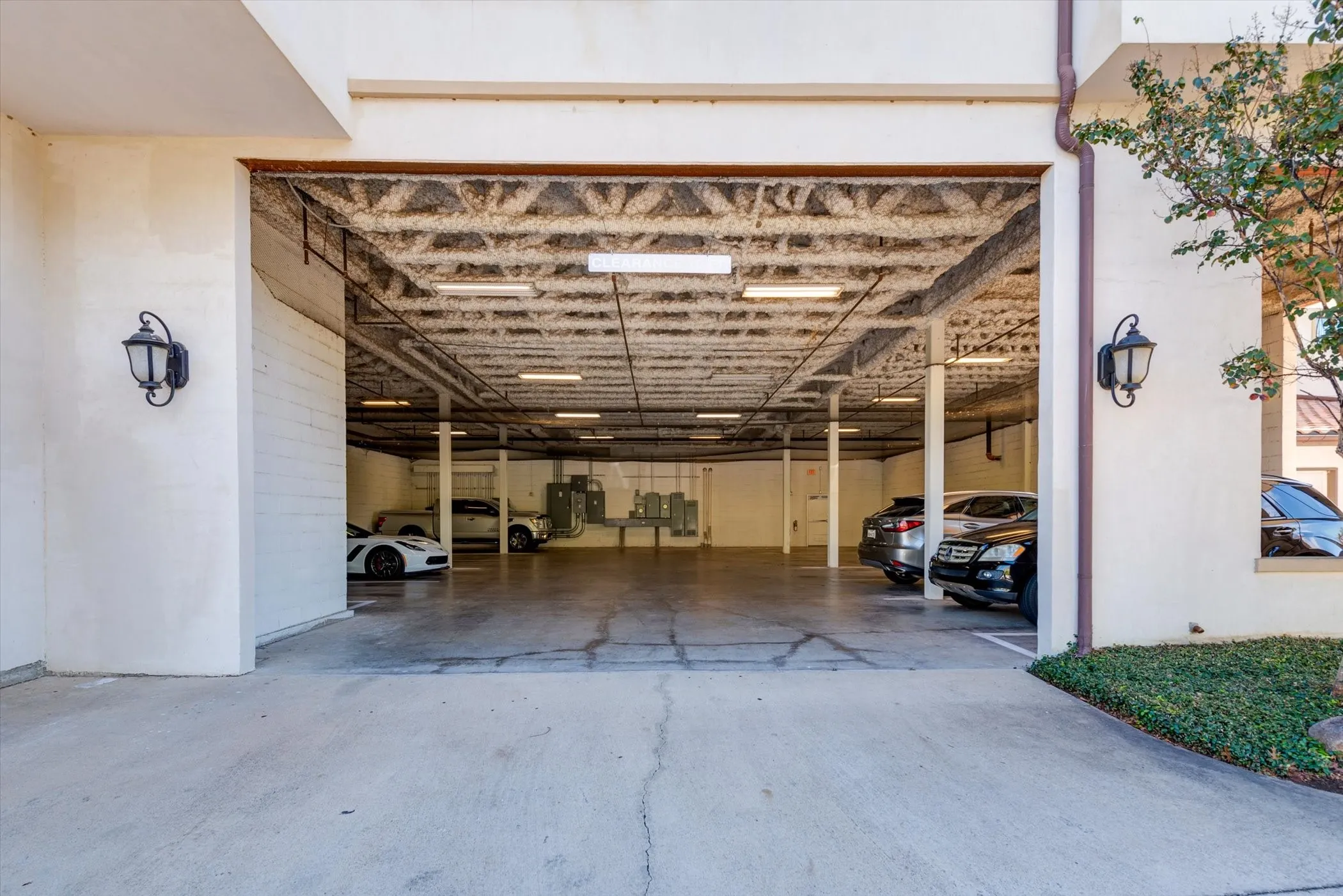 View of parking garage