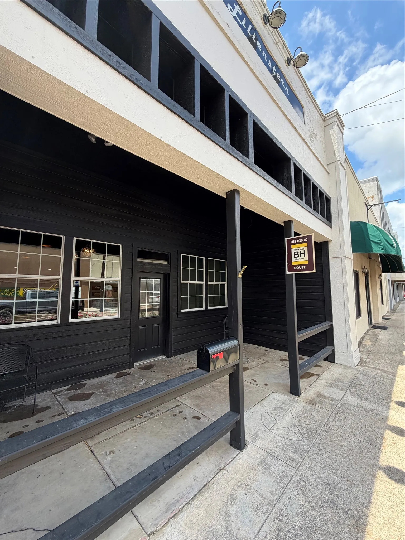 Sidewalk with front porch