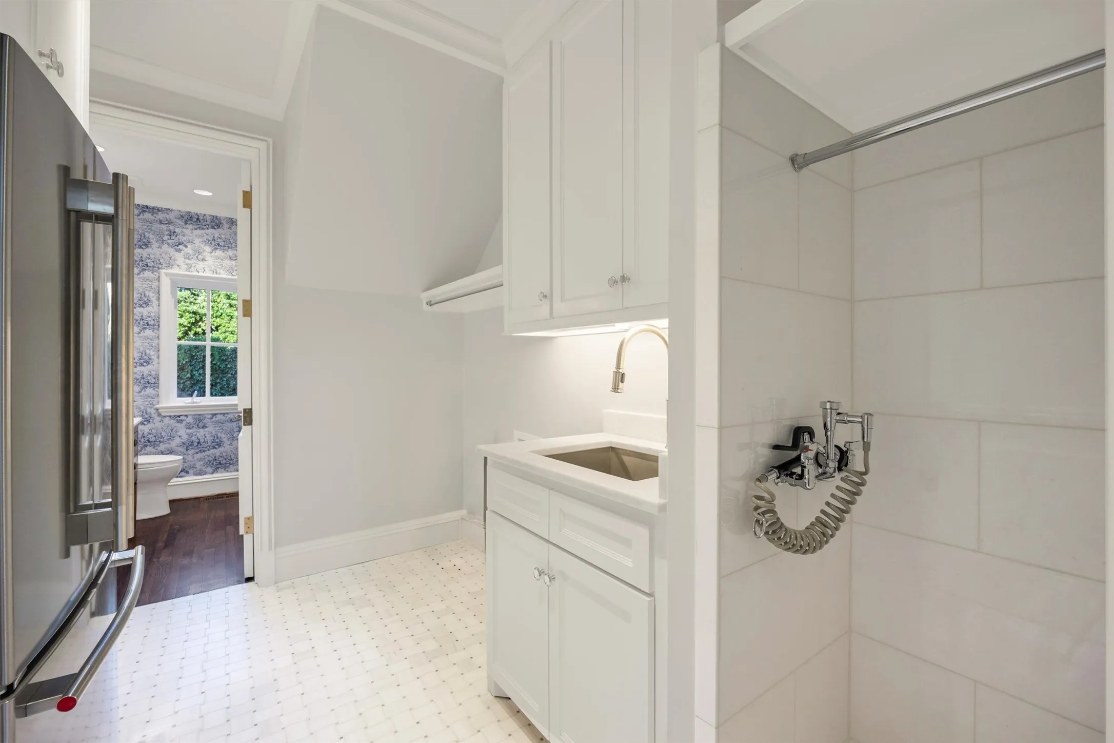 One of two laundry rooms.