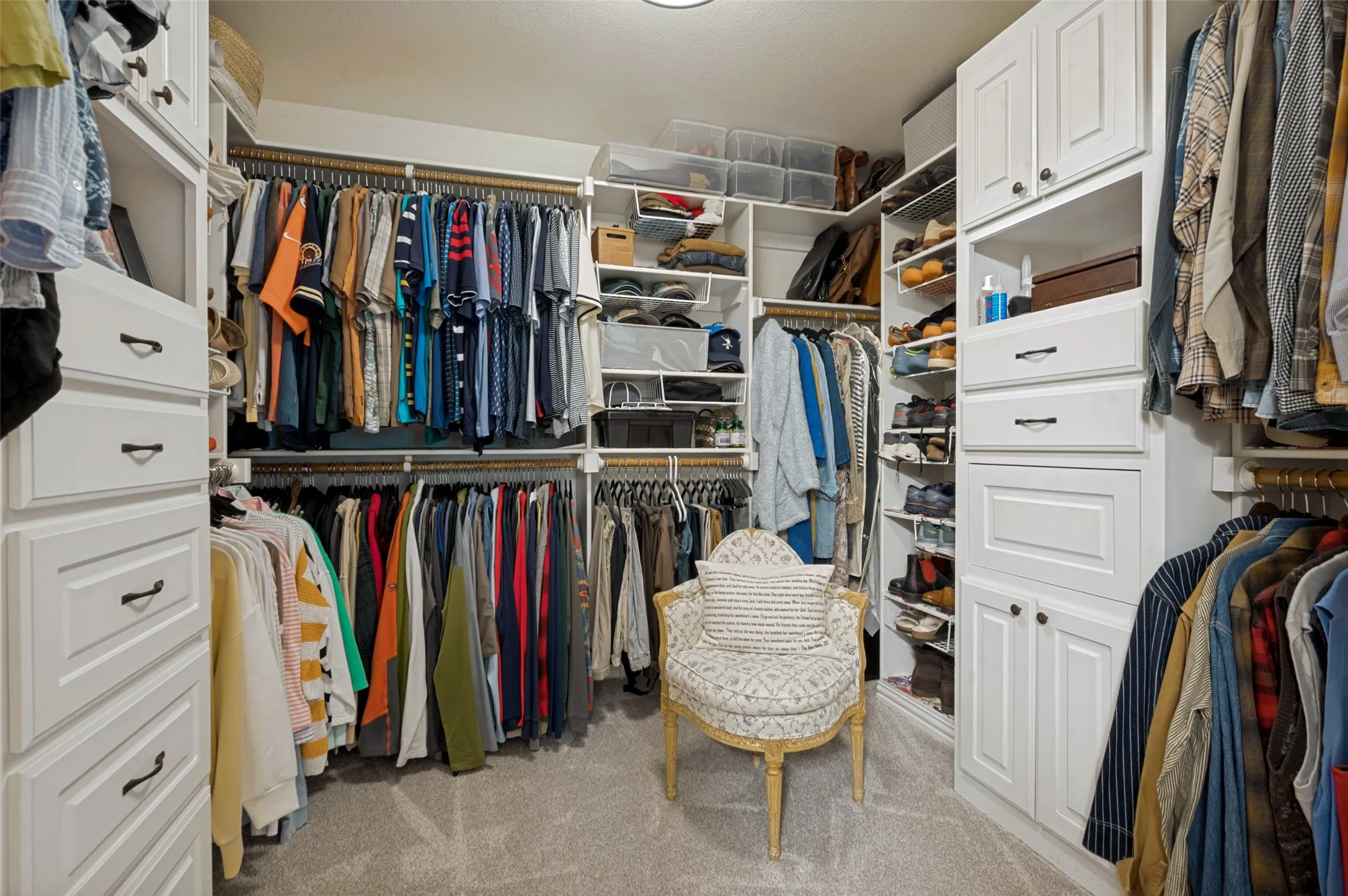 Walk in Closet with Built-Ins