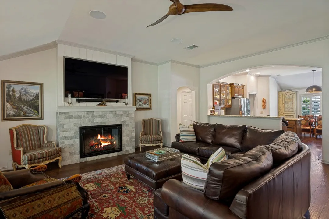 Fireplace added in 2023 and built to code