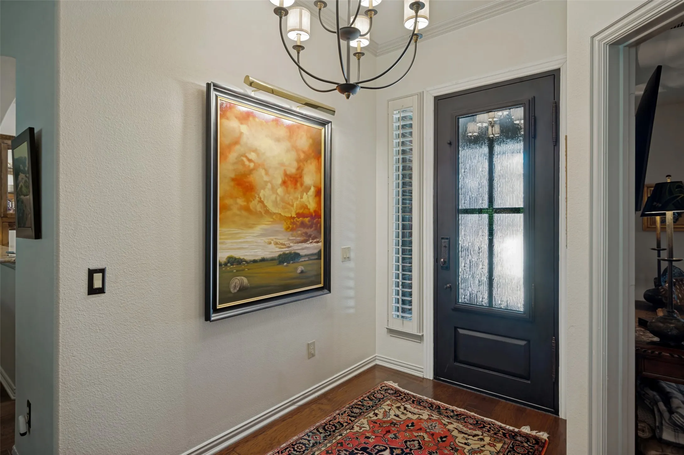 Fresh Light Fixture, Modern Iron Entry Door & Hardware