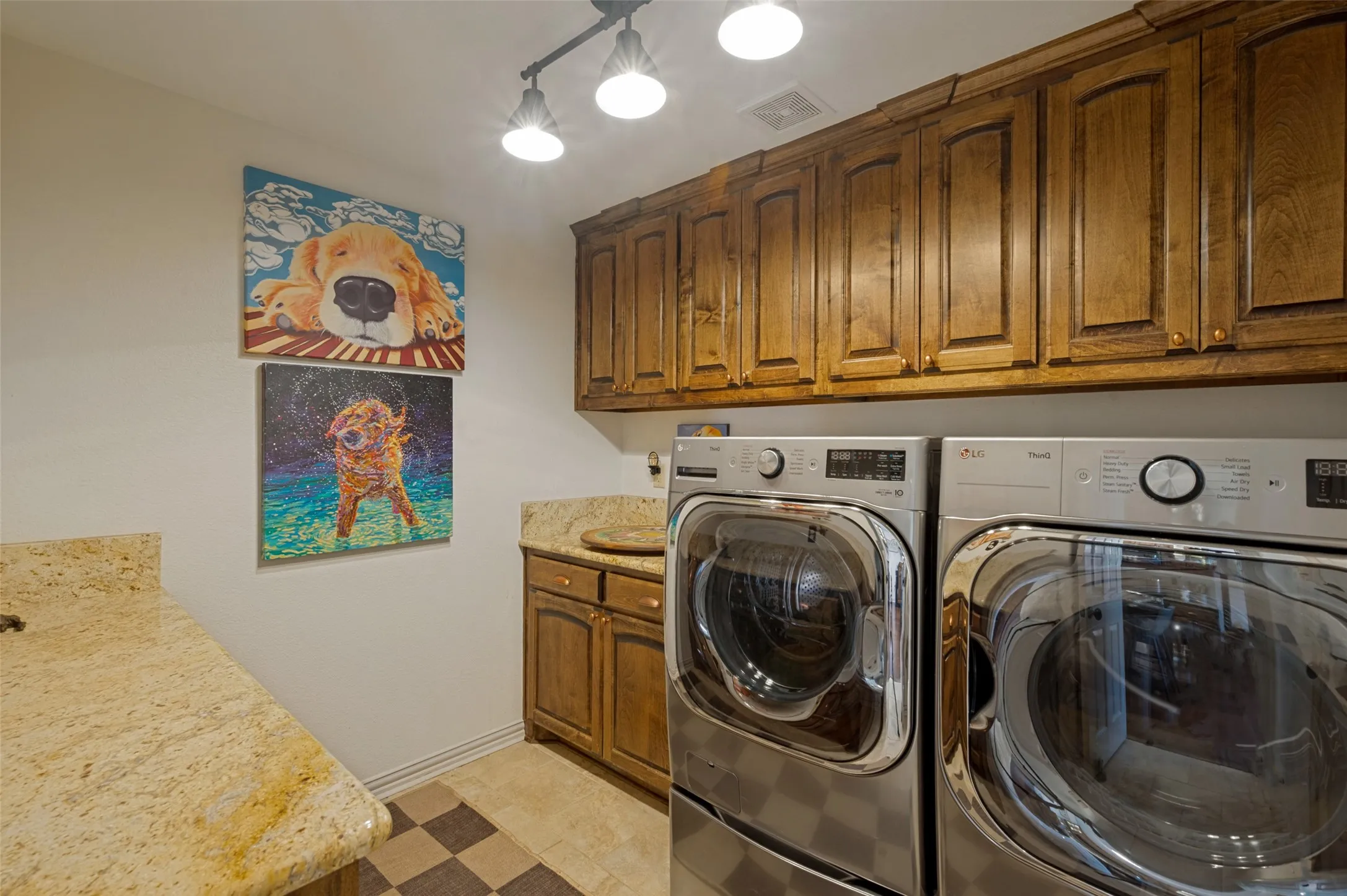 Laundry Room with lots of storage and countertop space