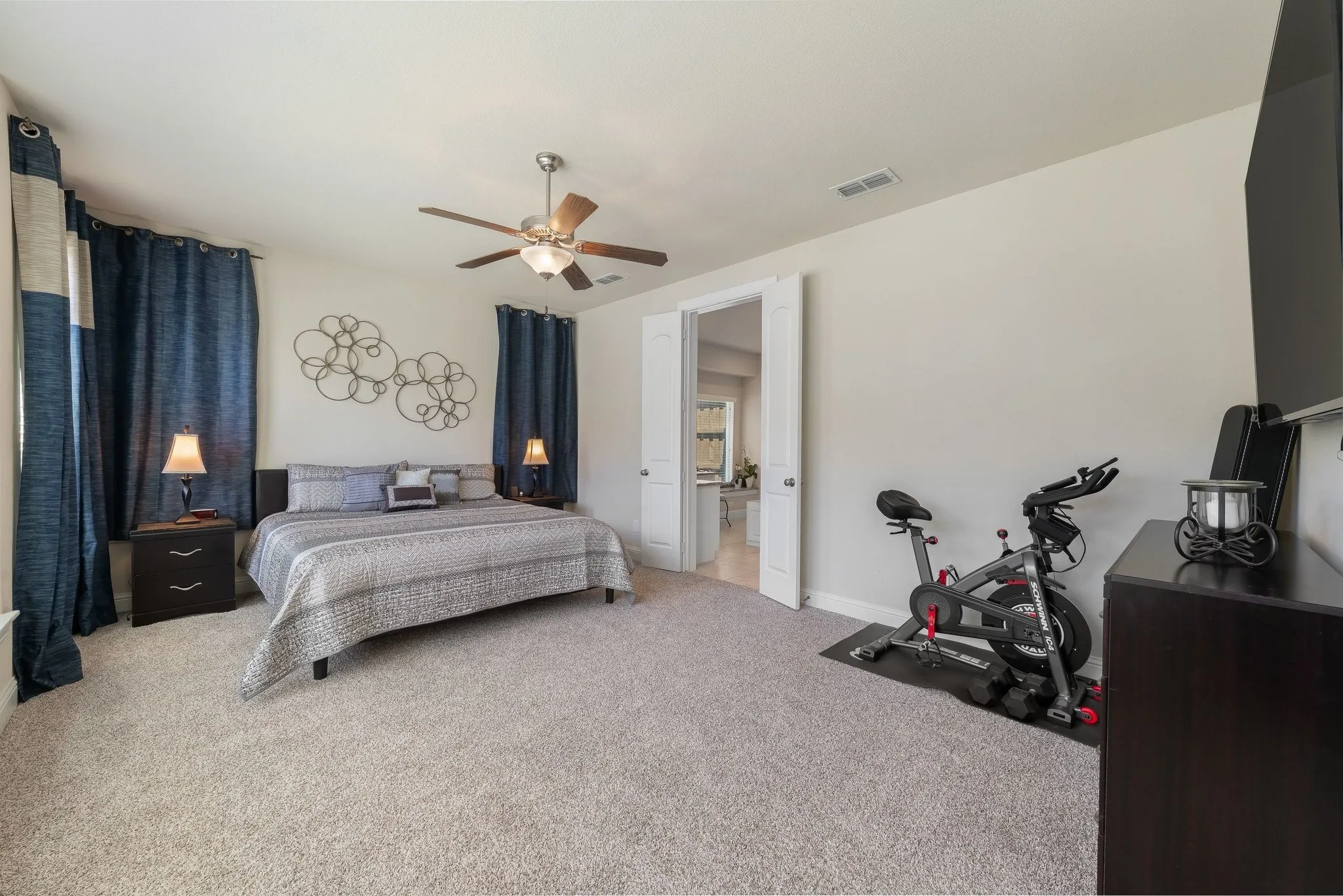 Primary suite feels like a peaceful retreat