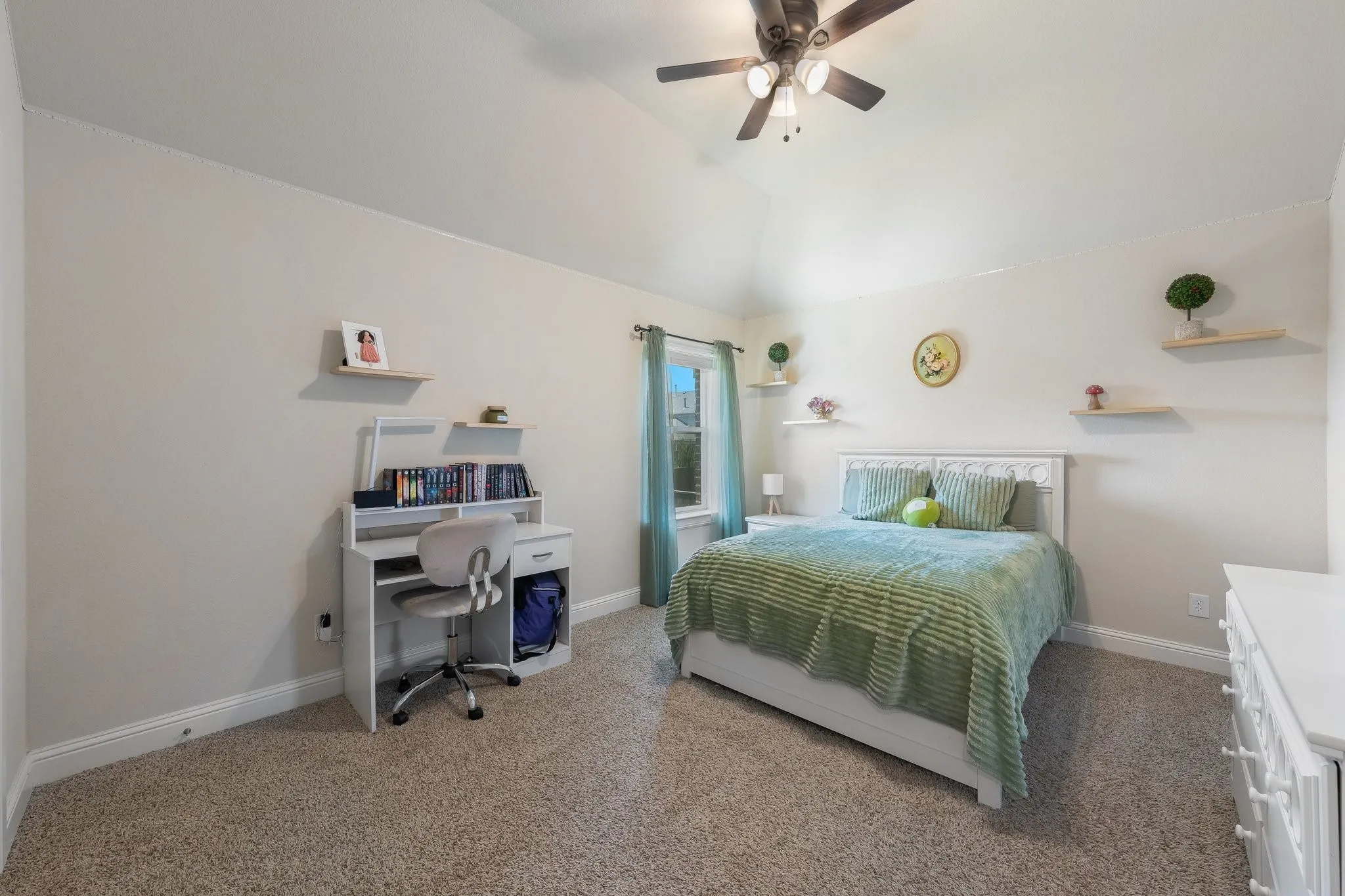 Secondary bedroom upstairs with walk in closet