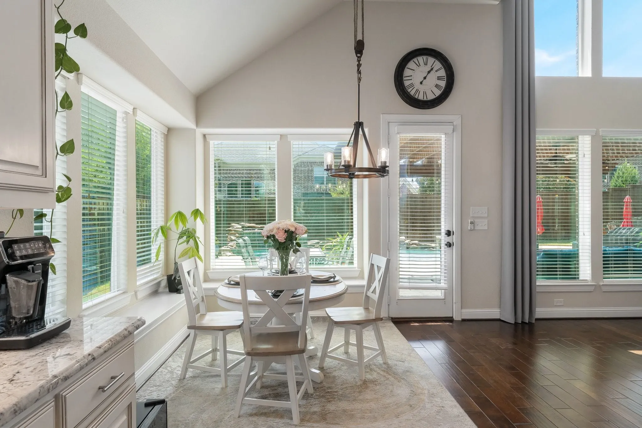 Open floorplan allows life to flow naturally from the kitchen to the dining and family areas