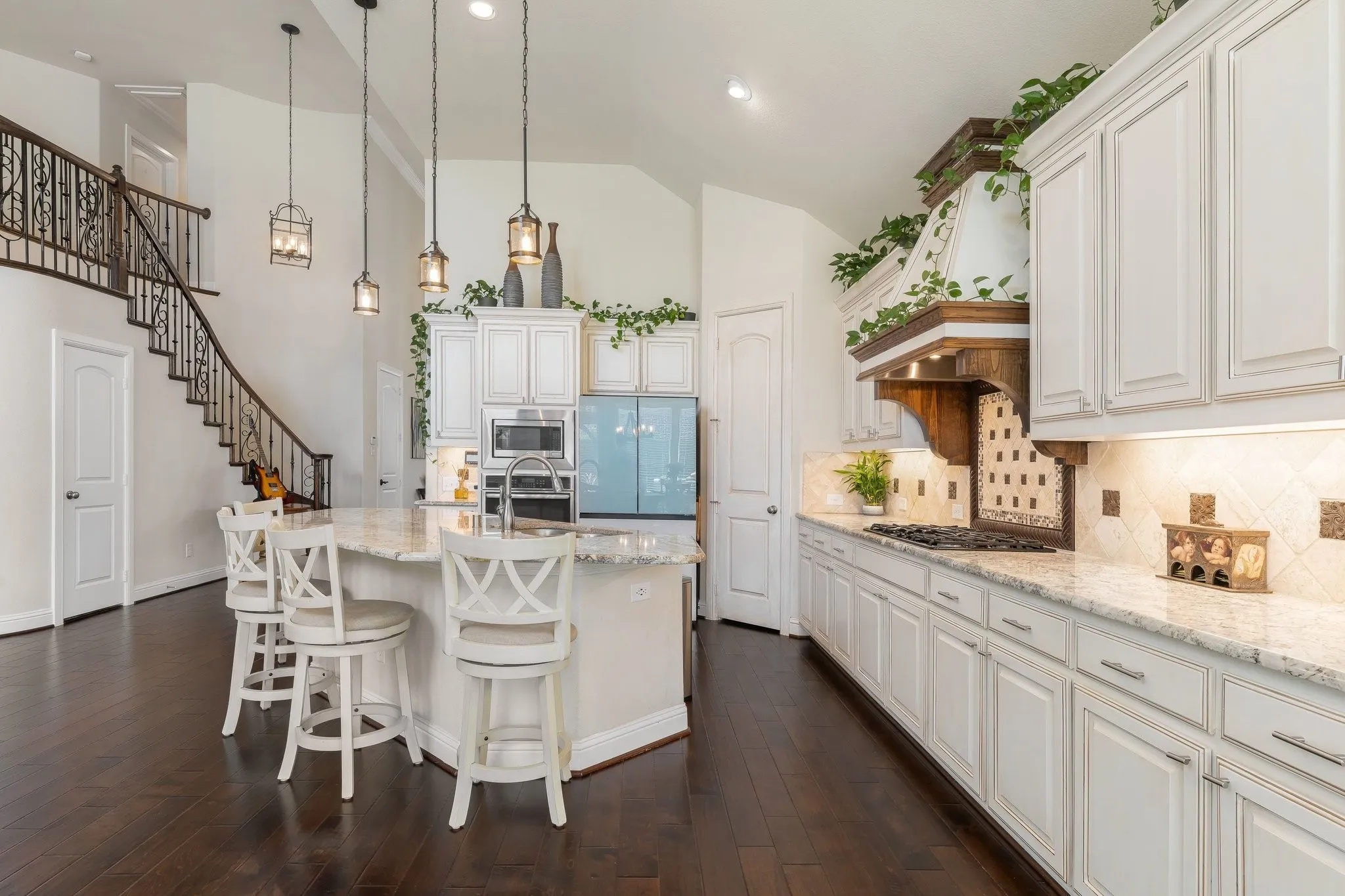 You can cook dinner while still being part of the conversation in the family room