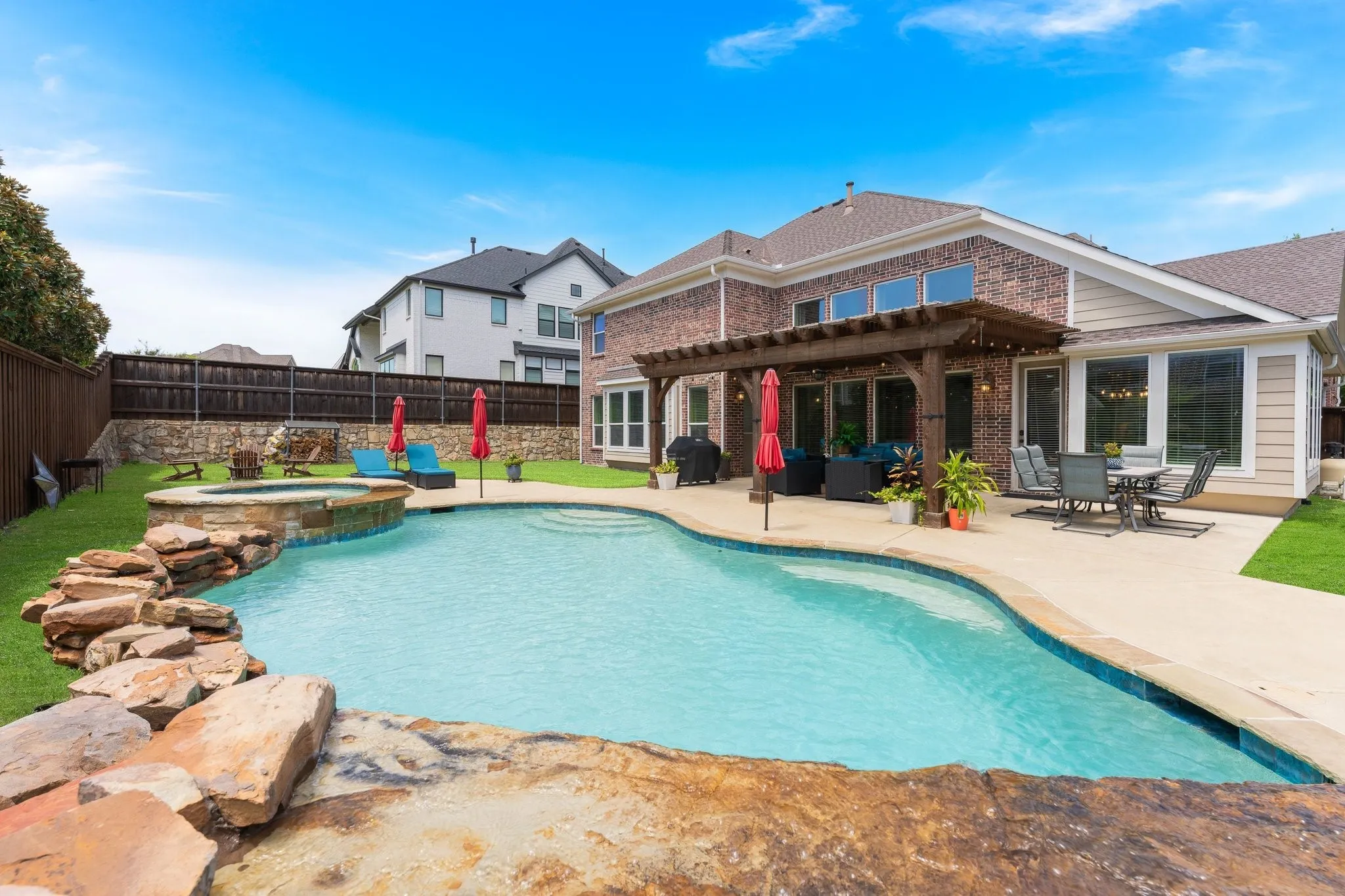 Spend summer afternoons by the pool