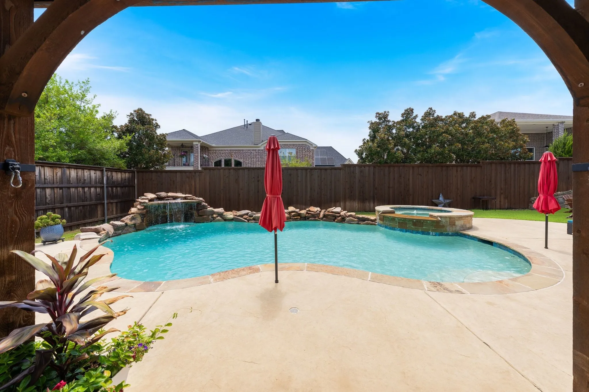 Enjoy the pool or simply enjoy having room to breath
