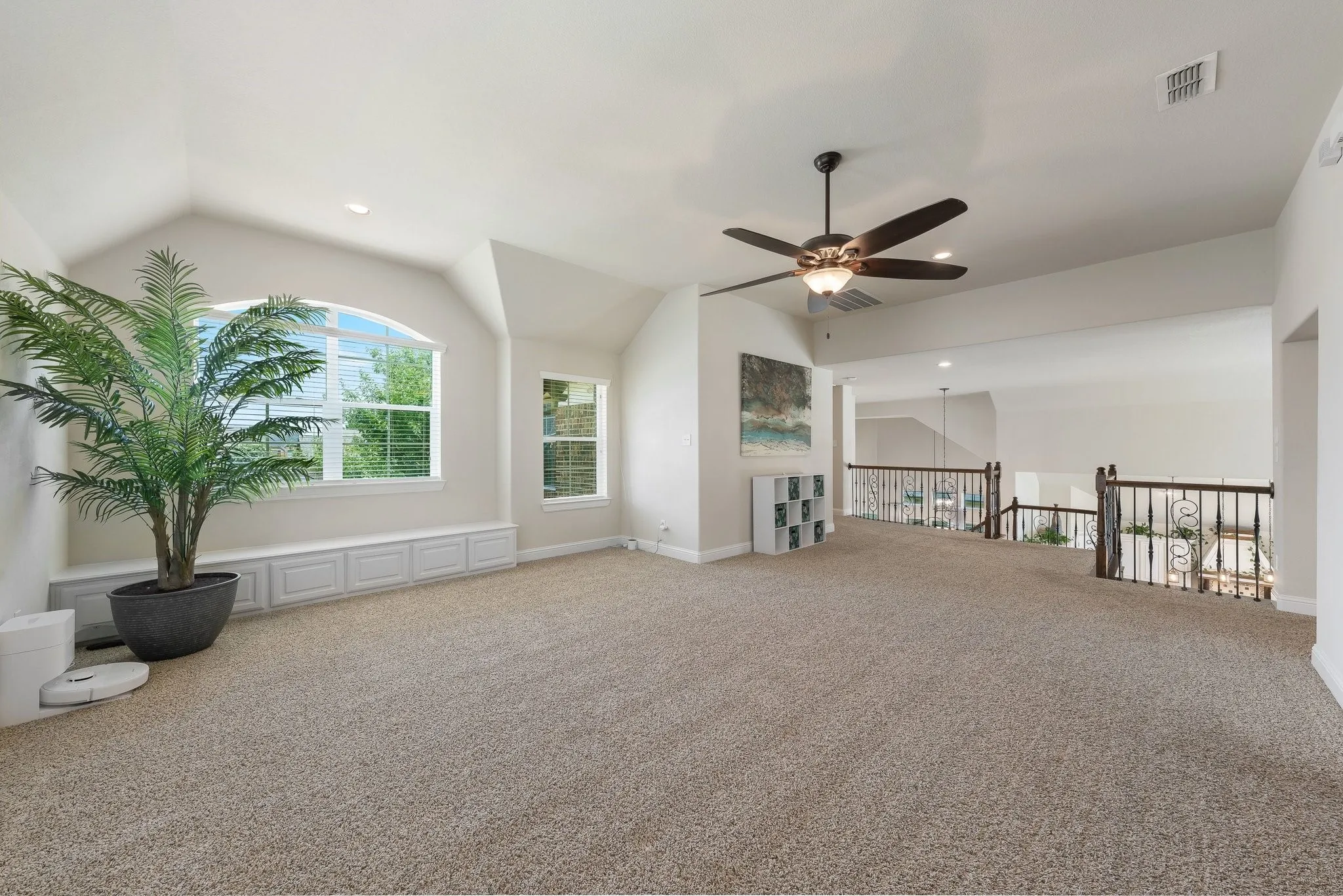 Huge gameroom can easily accommodate large gatherings