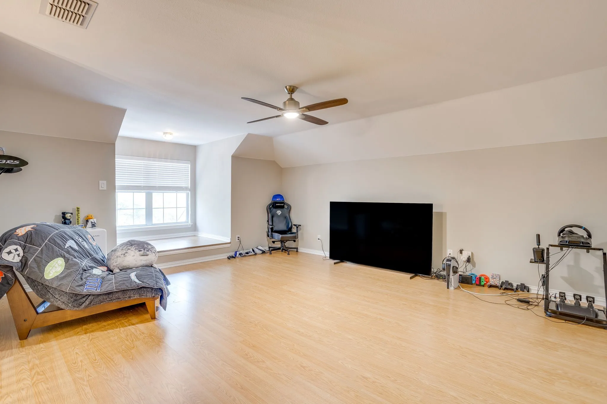 Upstairs game room