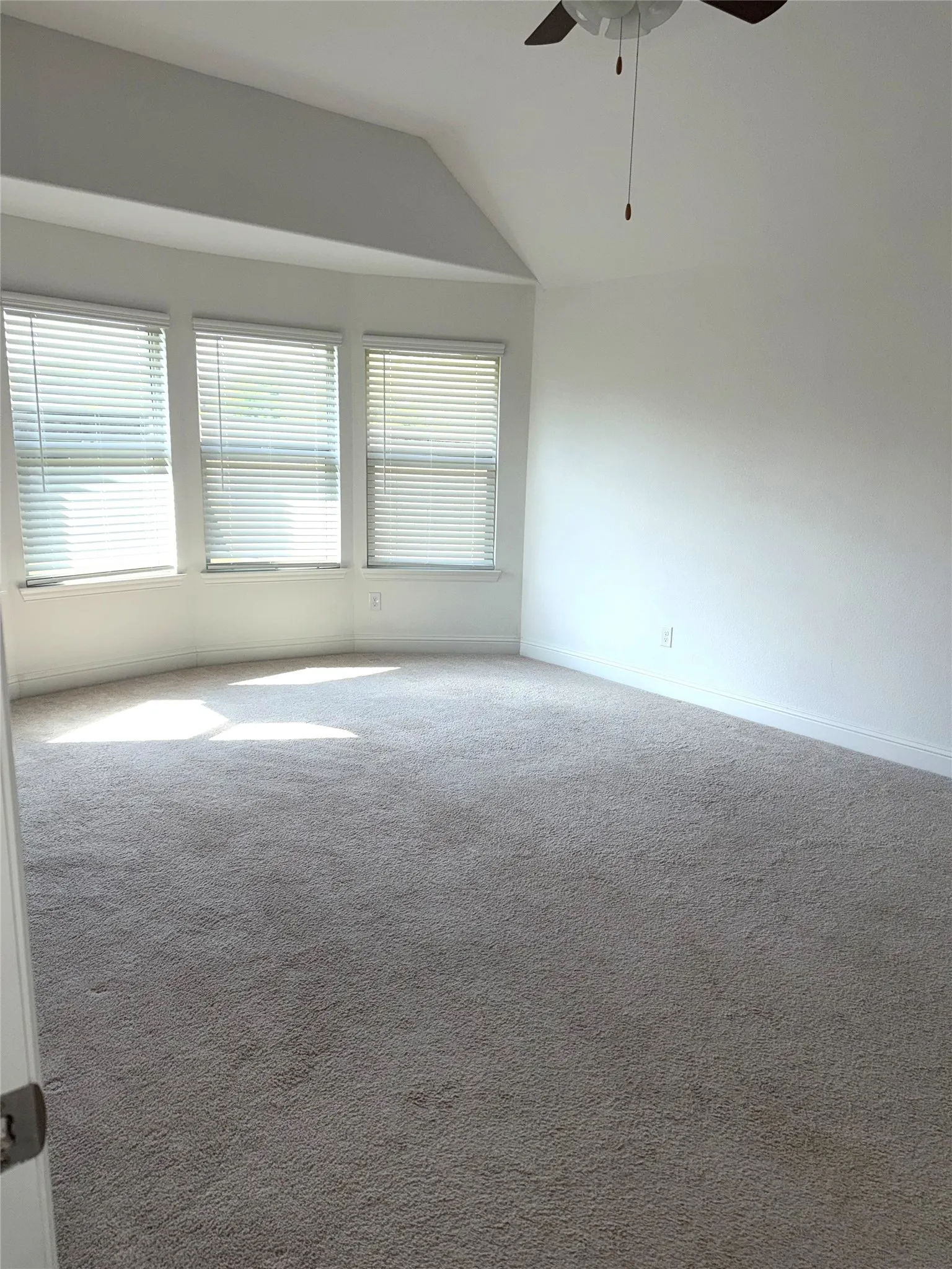 bay window extension in large master bedroom