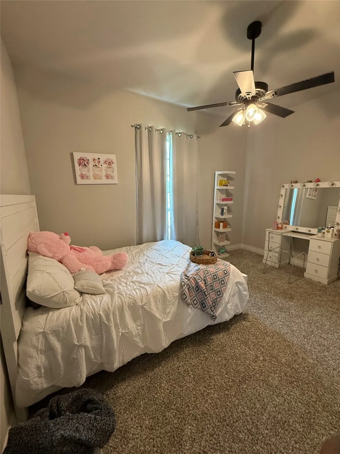 Recessed lighting and a ceiling fan with integrated lighting