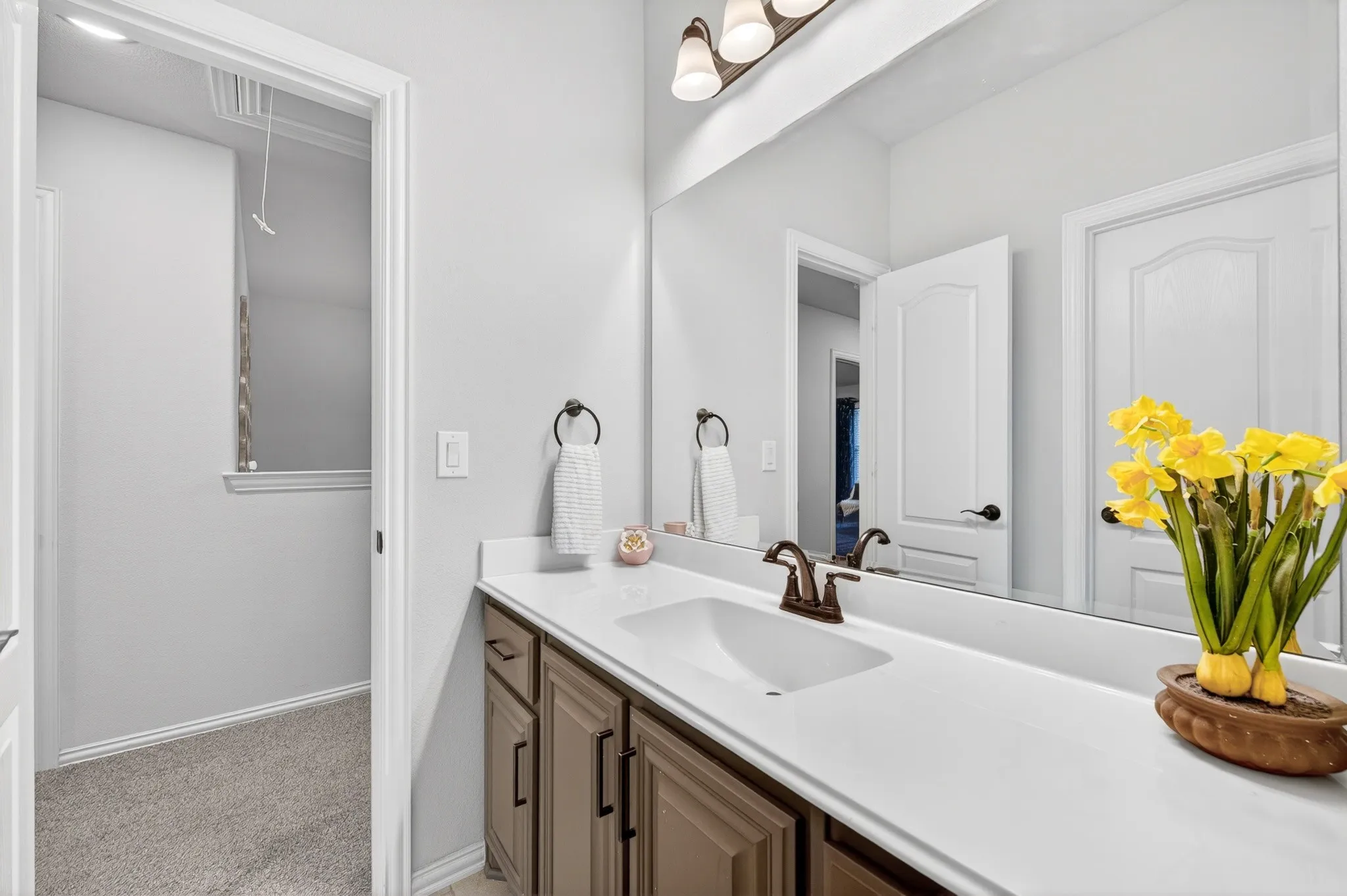 One side of Jack & Jill Bath