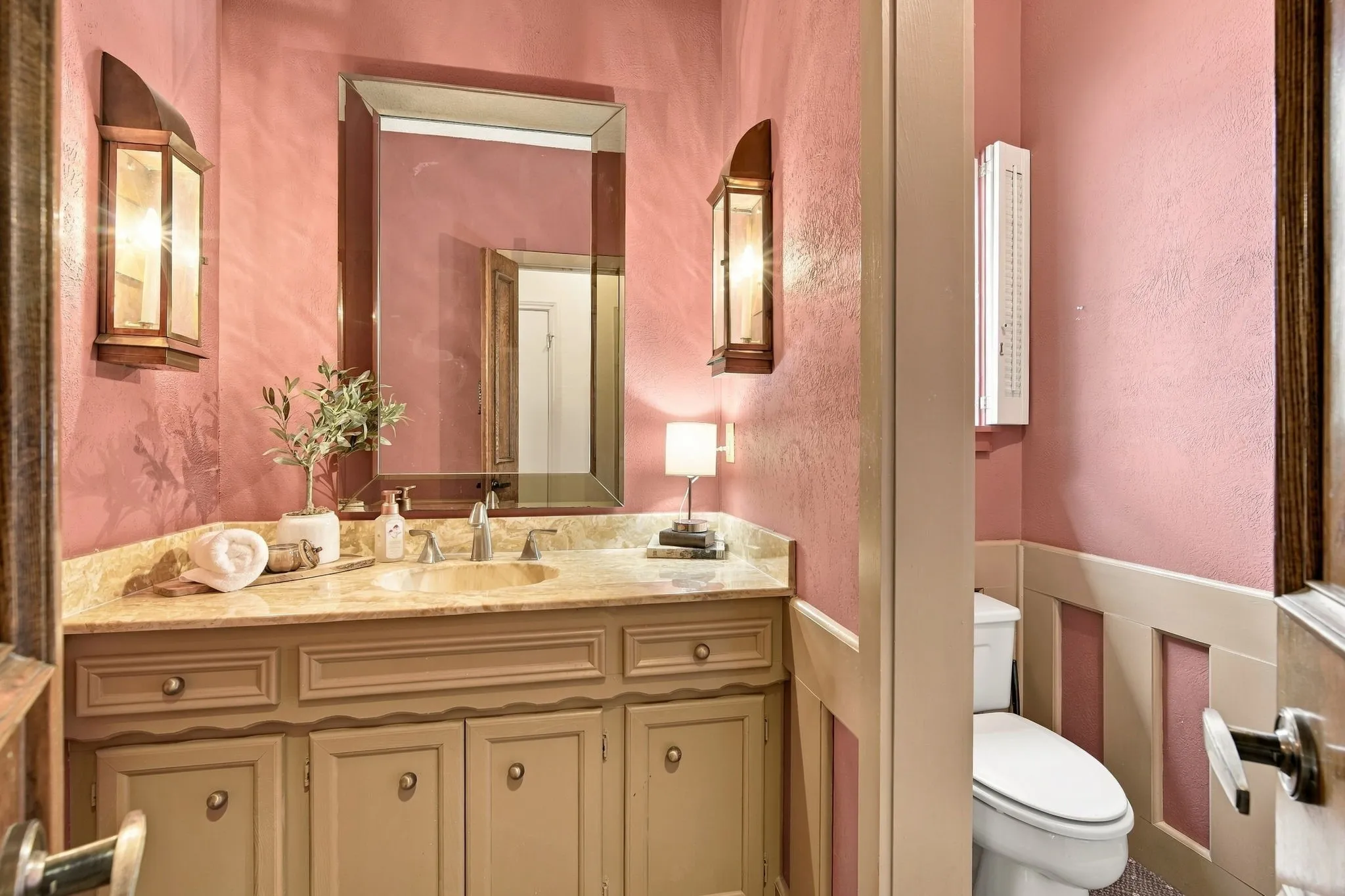 half bath near entry.