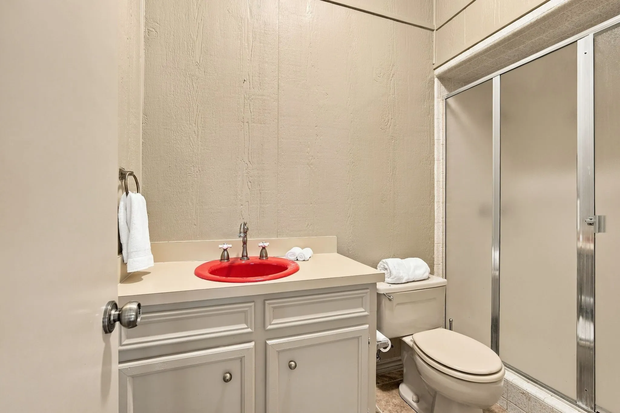 Full bath within the second living space or gameroom.