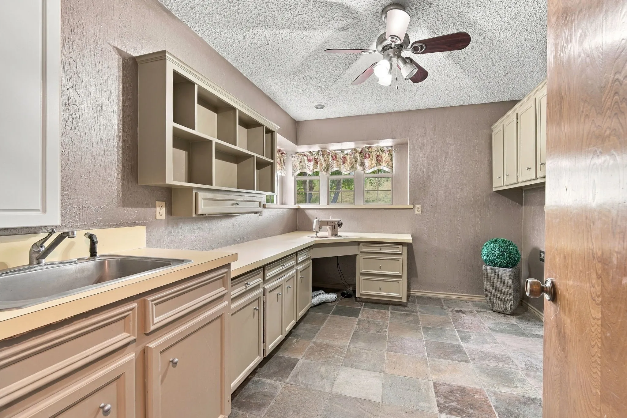 laundry/sewing room.