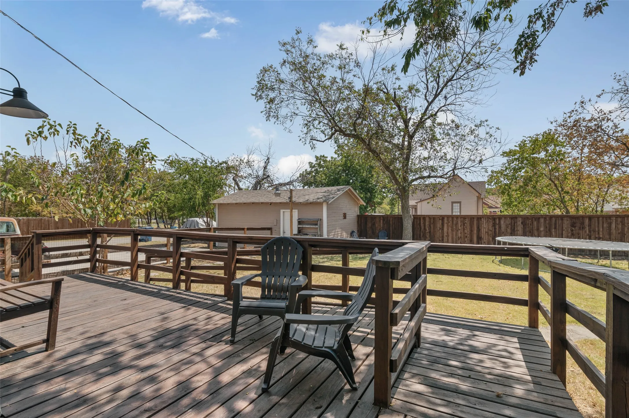 Deck with ramp