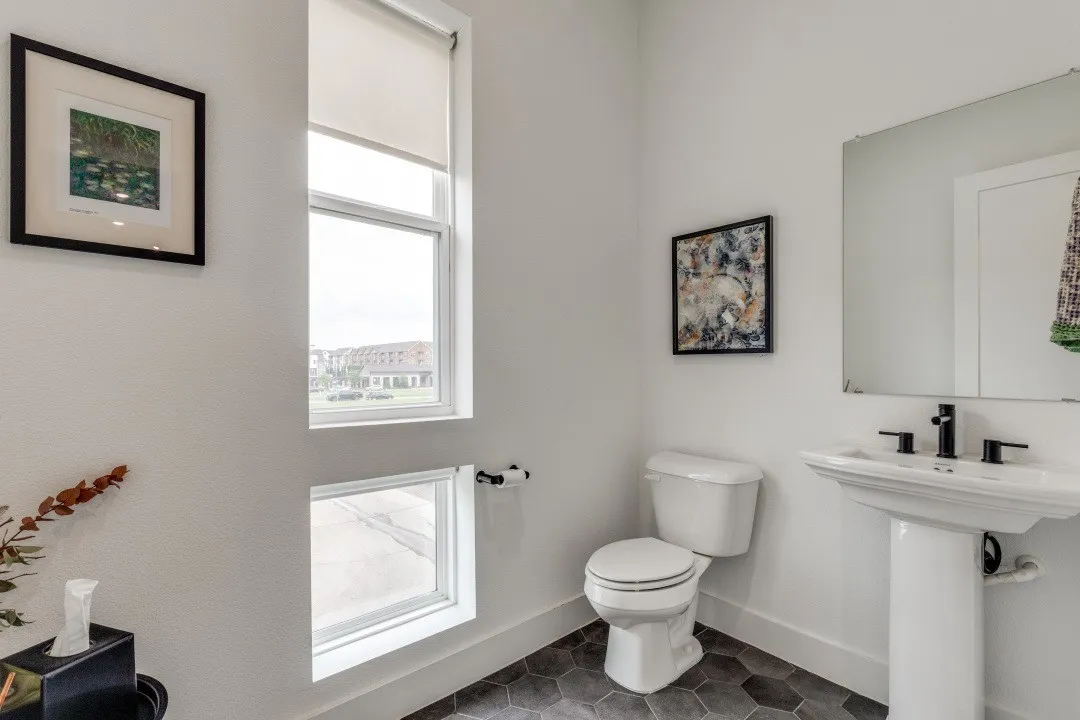 2nd floor powder bath for guests.
