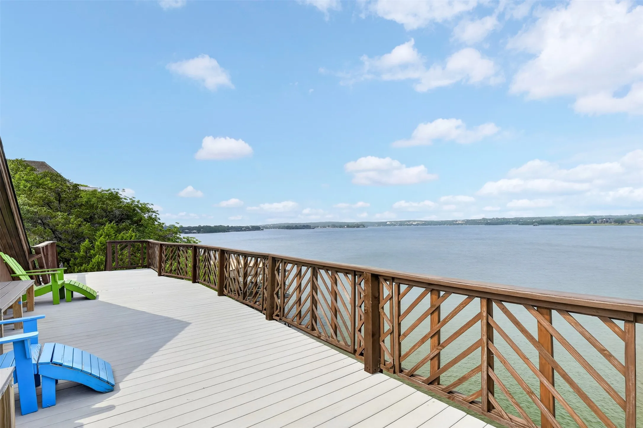 Lake Views from the large outdoor living space