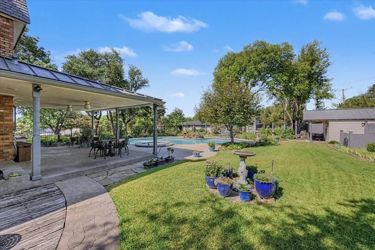 Covered Patio and Swimming Pool