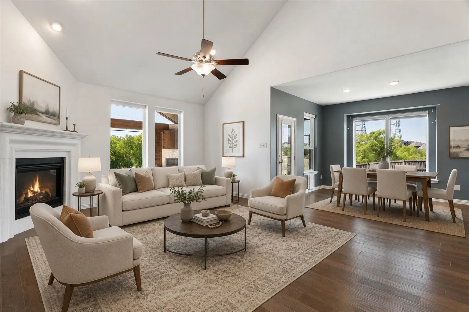 Virtually Staged - Light & Bright Living Room