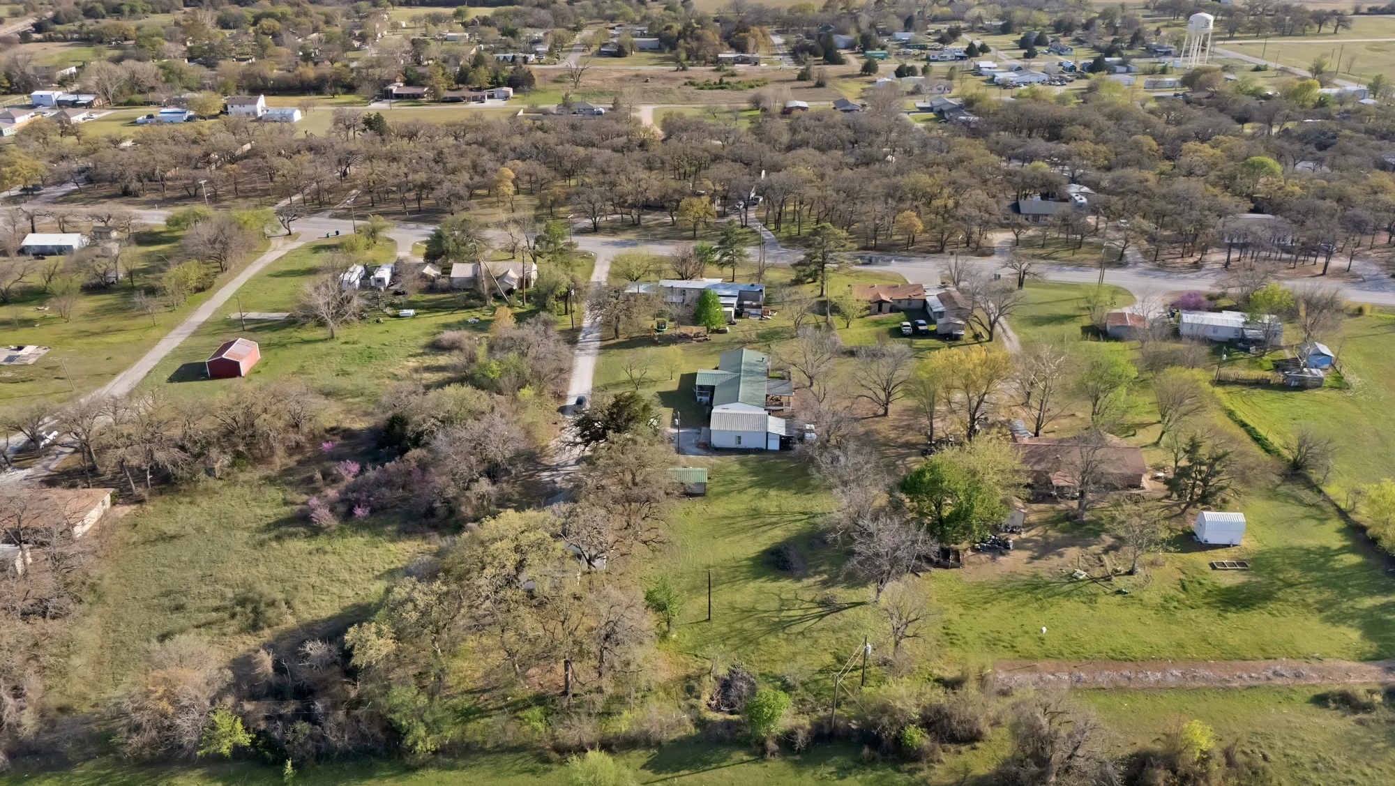 Aerial overview of property's location