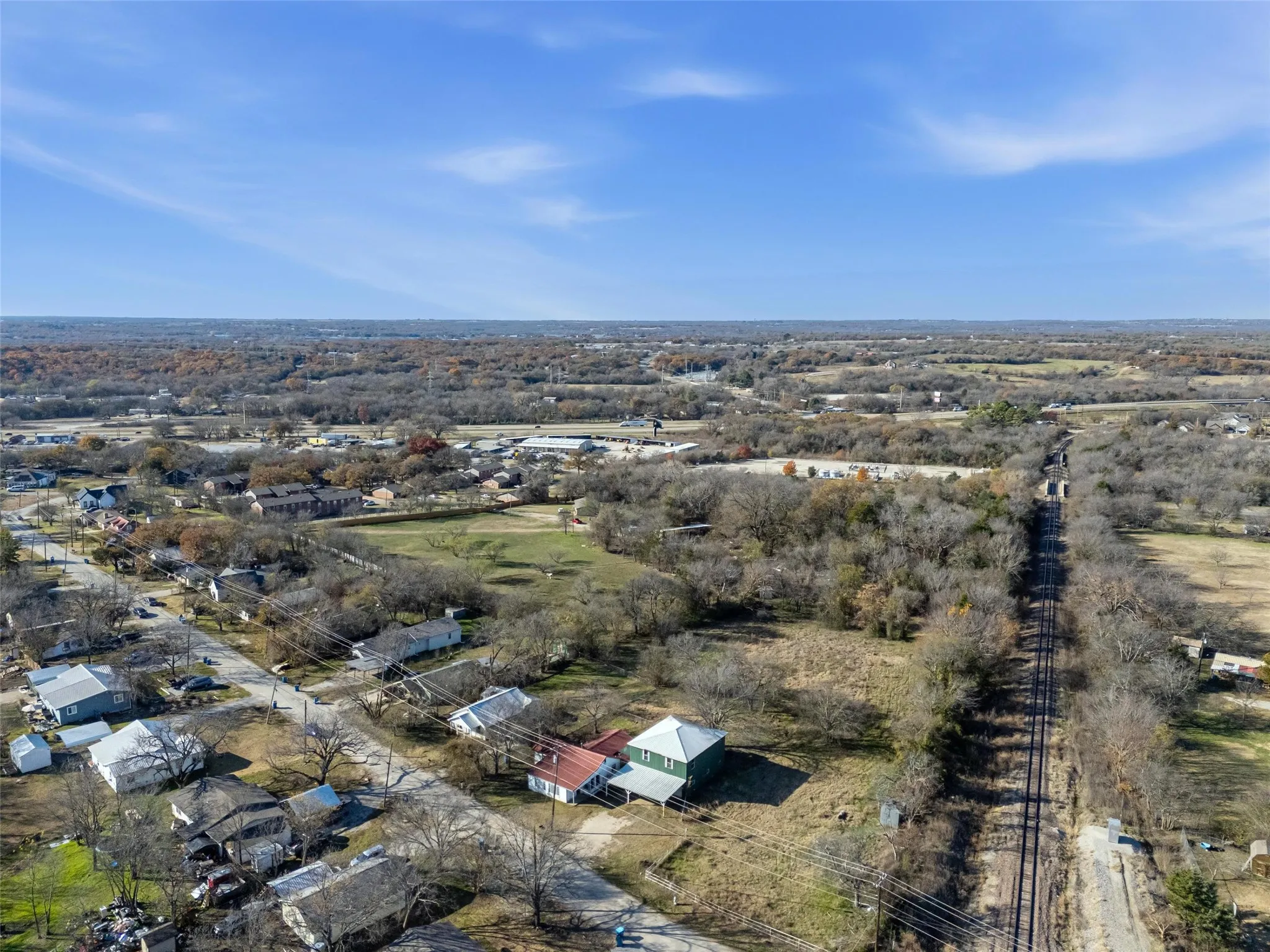 Aerial view of property and surrounding area