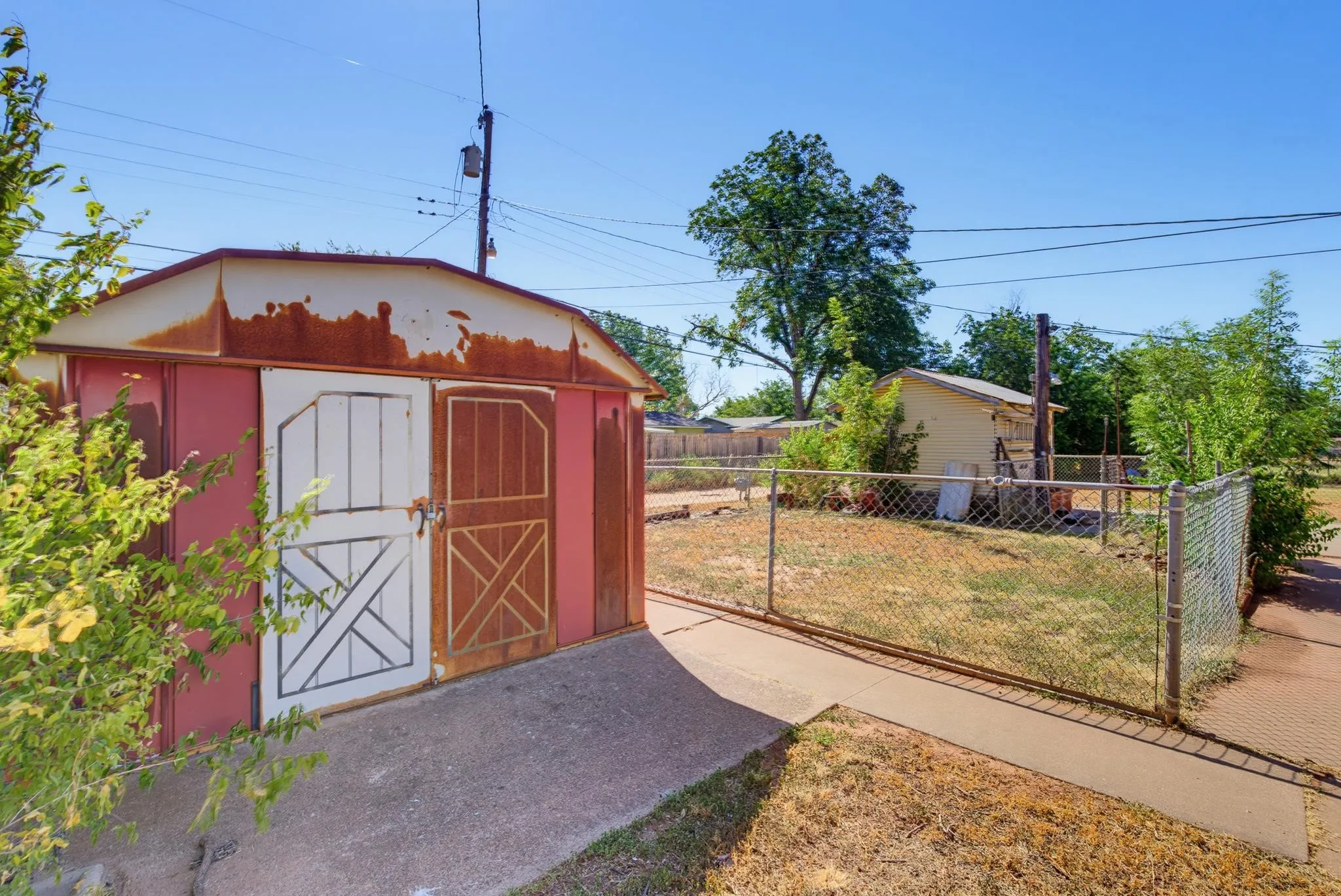 With a little paint this sound shed would be cute as a button.