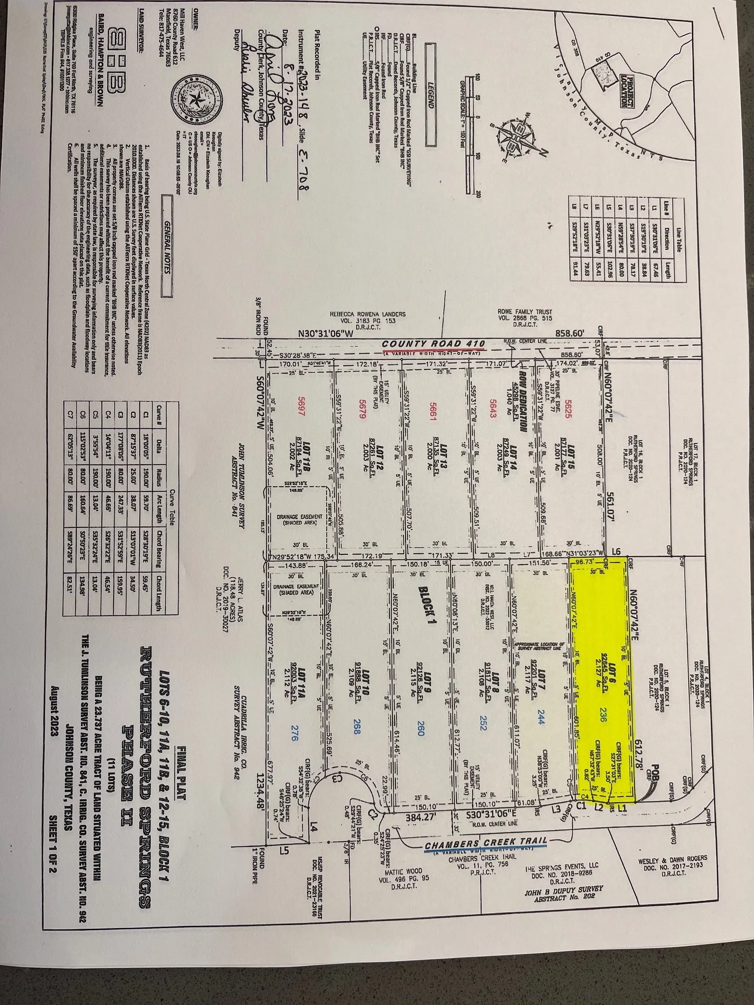 Improved Land For Sale in Johnson County , 236 Chambers Creek Trail, No City, Texas 76009, 0, 0, Garage spaces, 0 Sqft, built in 0, Price $125,900, mls#21364481, Real Estate Agent in No City, Homes For Sale in Johnson county, Homes For Sale in No City, Realtor in No City Texas, Real Estate Brokerage Independent Realty Texas, Luminita Cordes Realtor