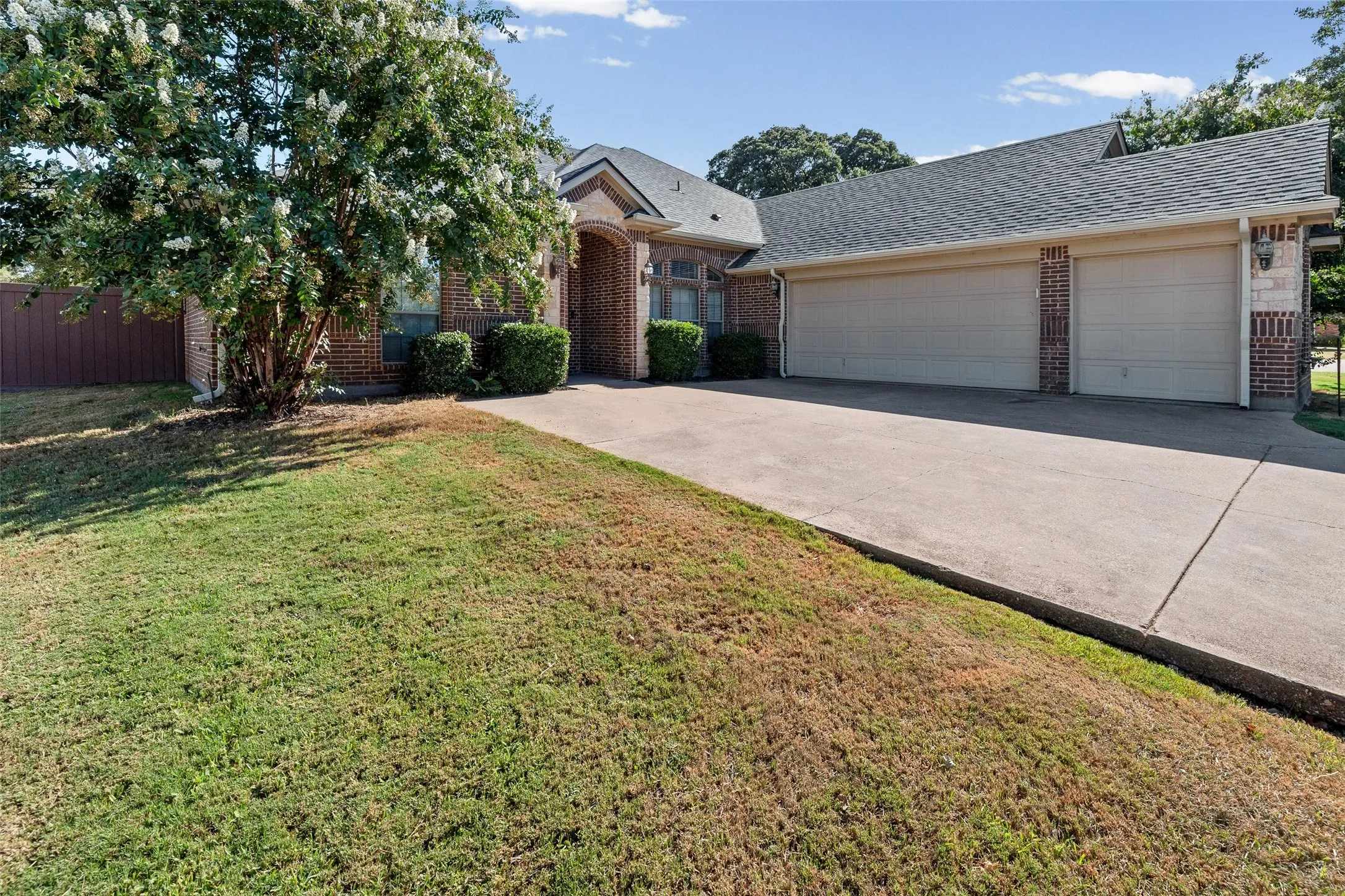 2 car garage, plus Golf Cart Garage