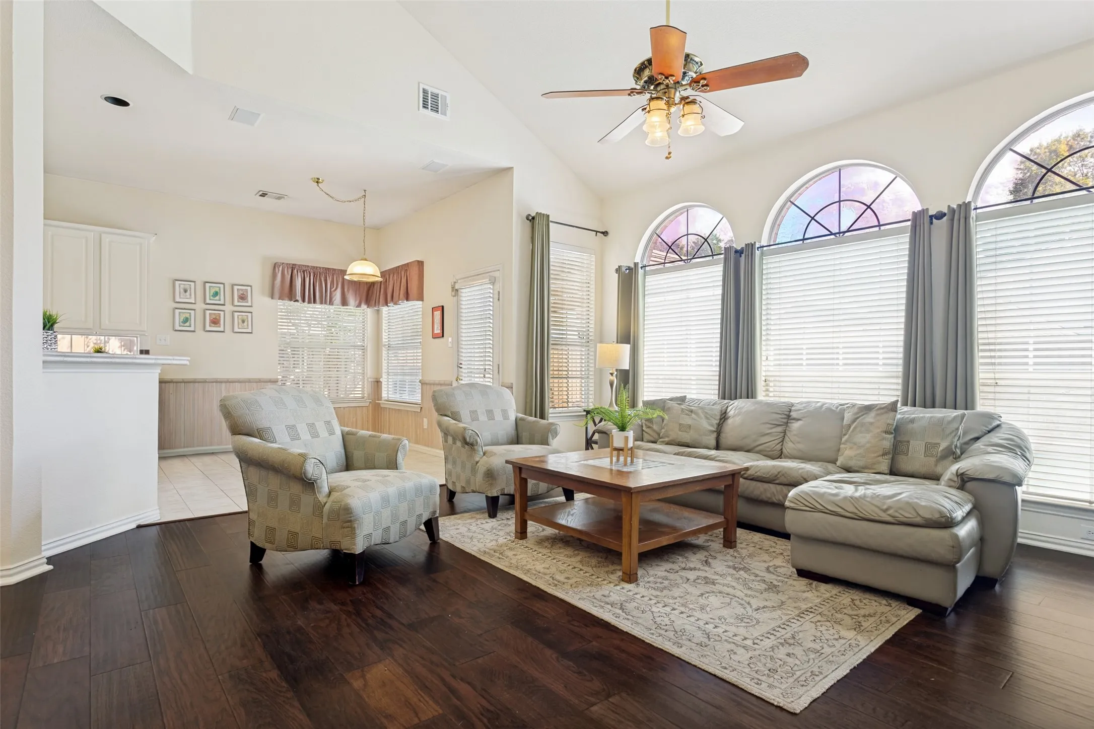 Family room open to breakfast area and kitchen