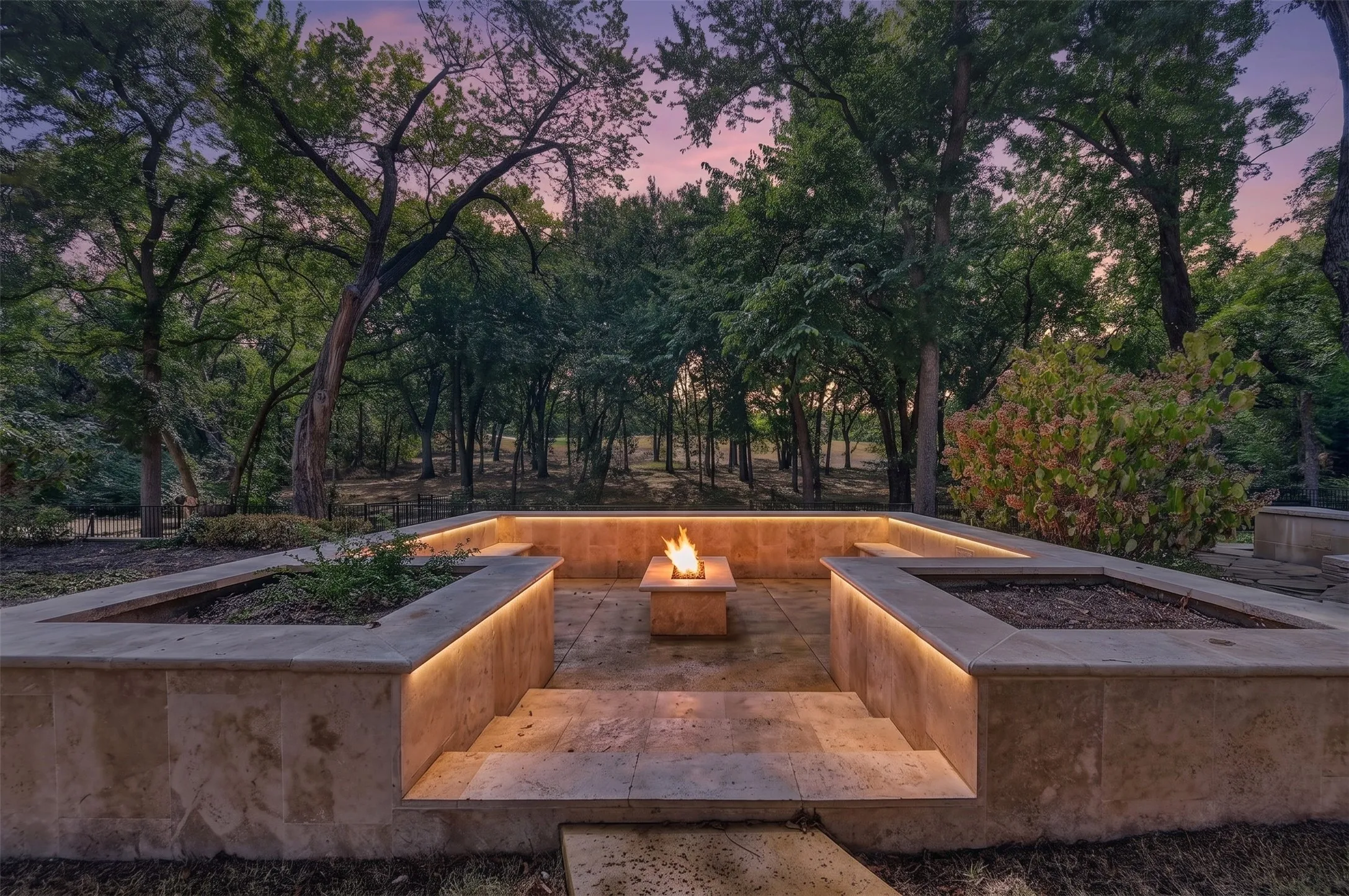 Cozy up around the fire pit