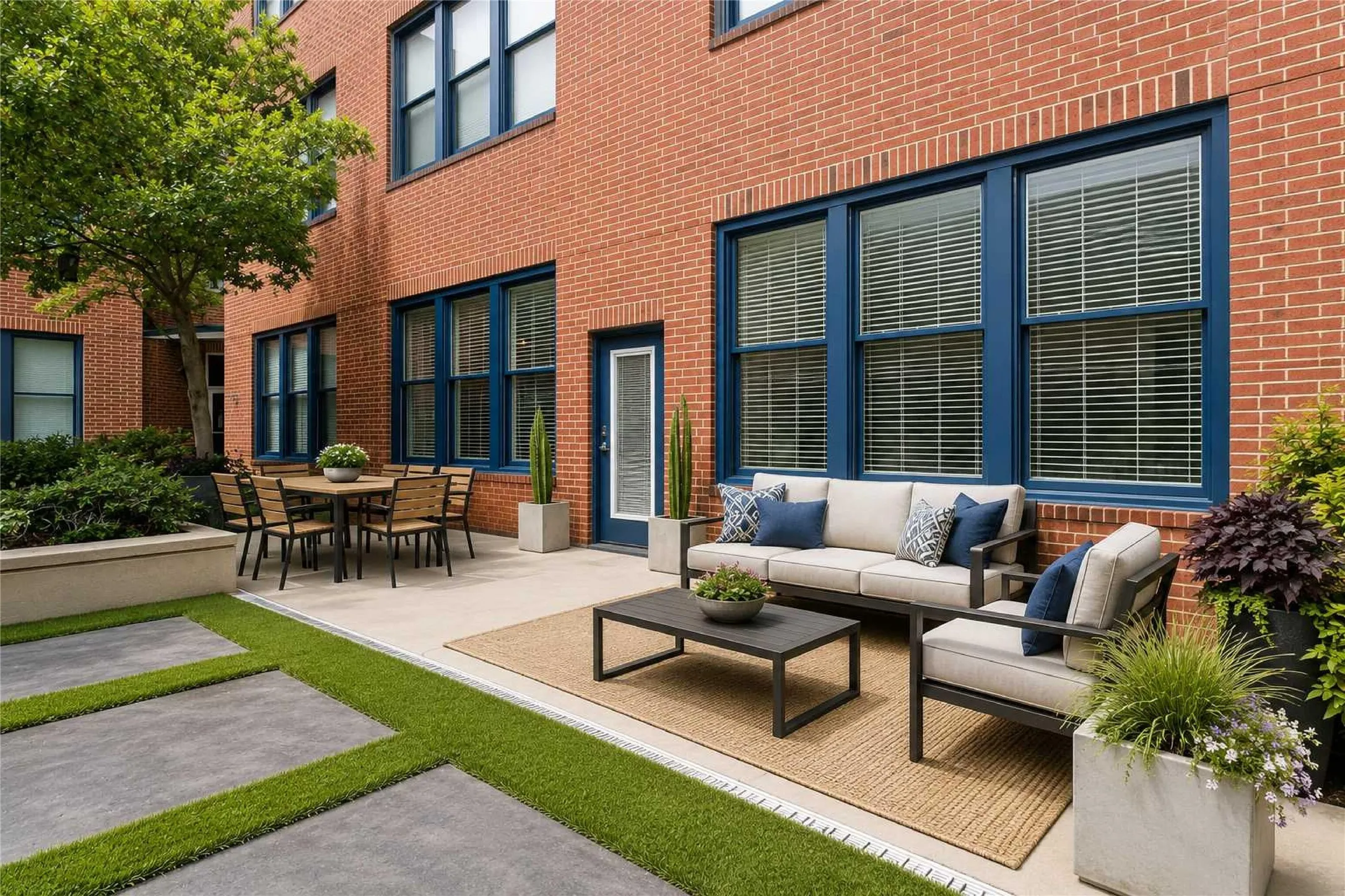 2502 Live Oak #104 - www.2502LiveOak104.com - Couryard Facing Unit with PRIVATE PATIO (ACCESS TO COURTYARD AND POOL AREA FROM CONDO)