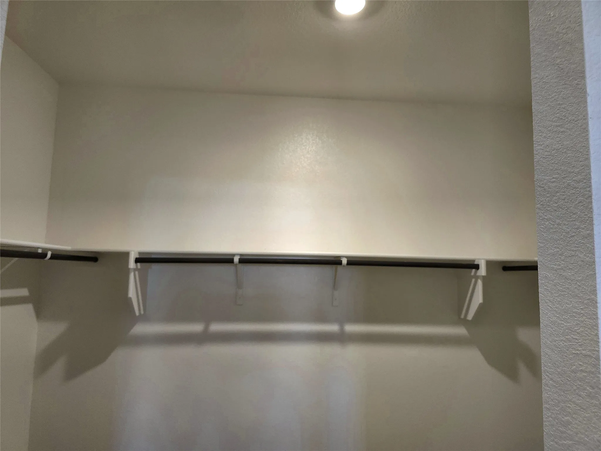 Built-in shelving and hanging rods