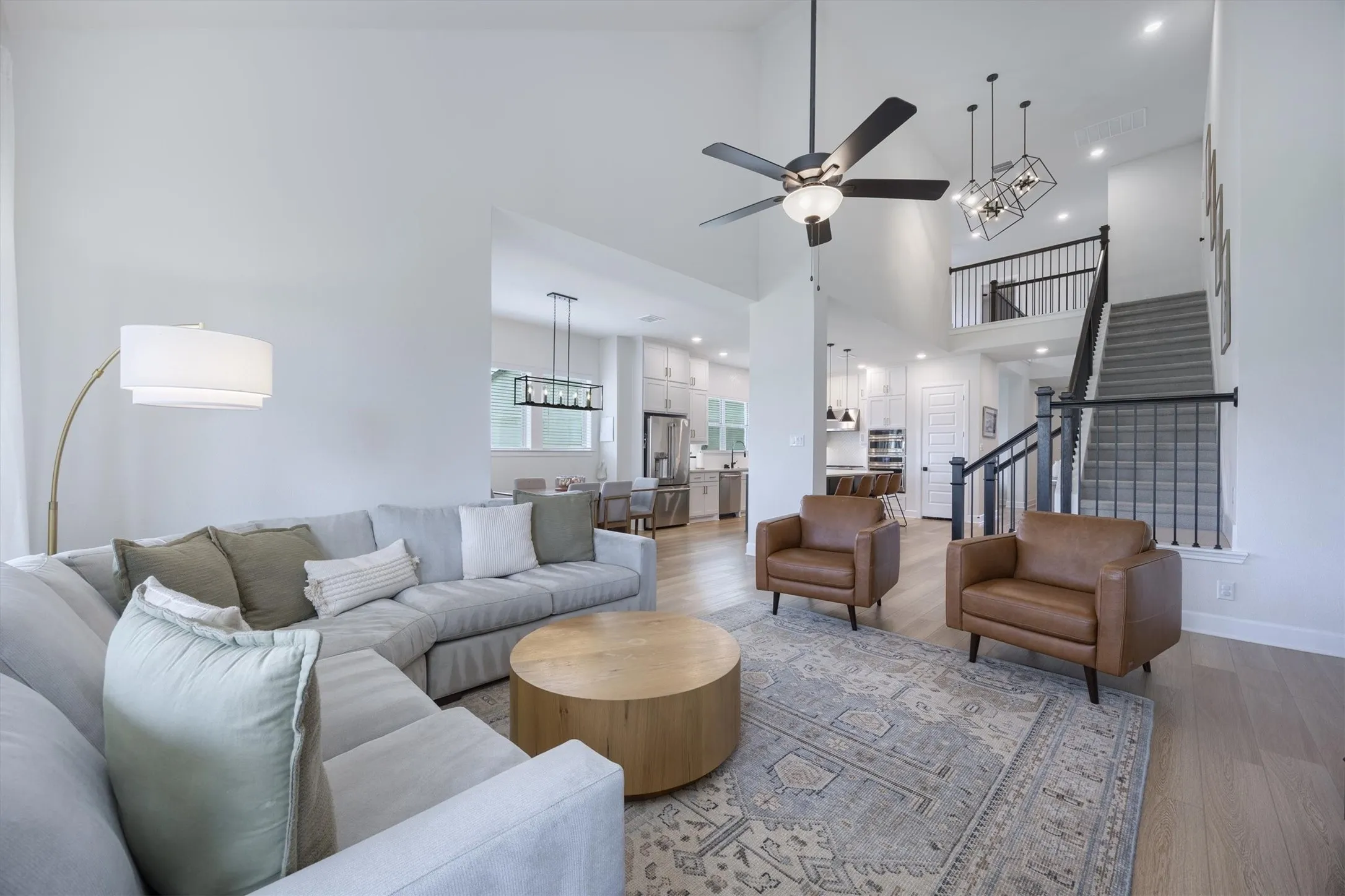Ceiling fans are located througout the home for excellent air flow.