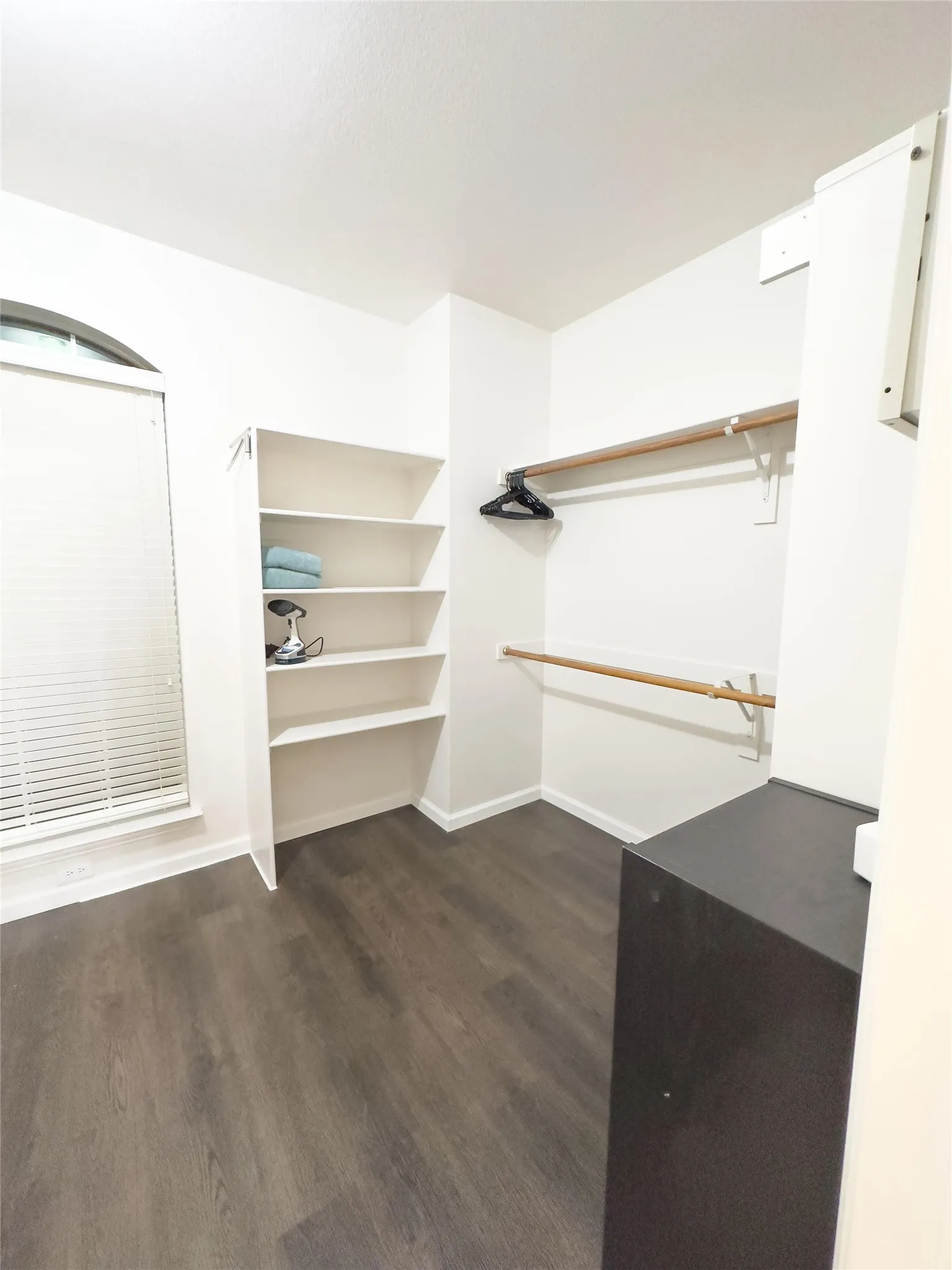 Spacious closet featuring wood finished floors