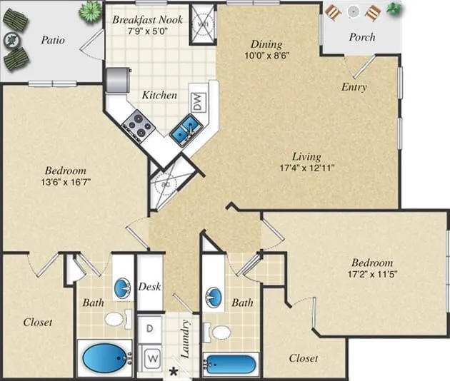  Receive 8 Weeks Free - Limited Time Only!  Lease today and enjoy up to eight weeks free on select apartment homes. *Restrictions apply.