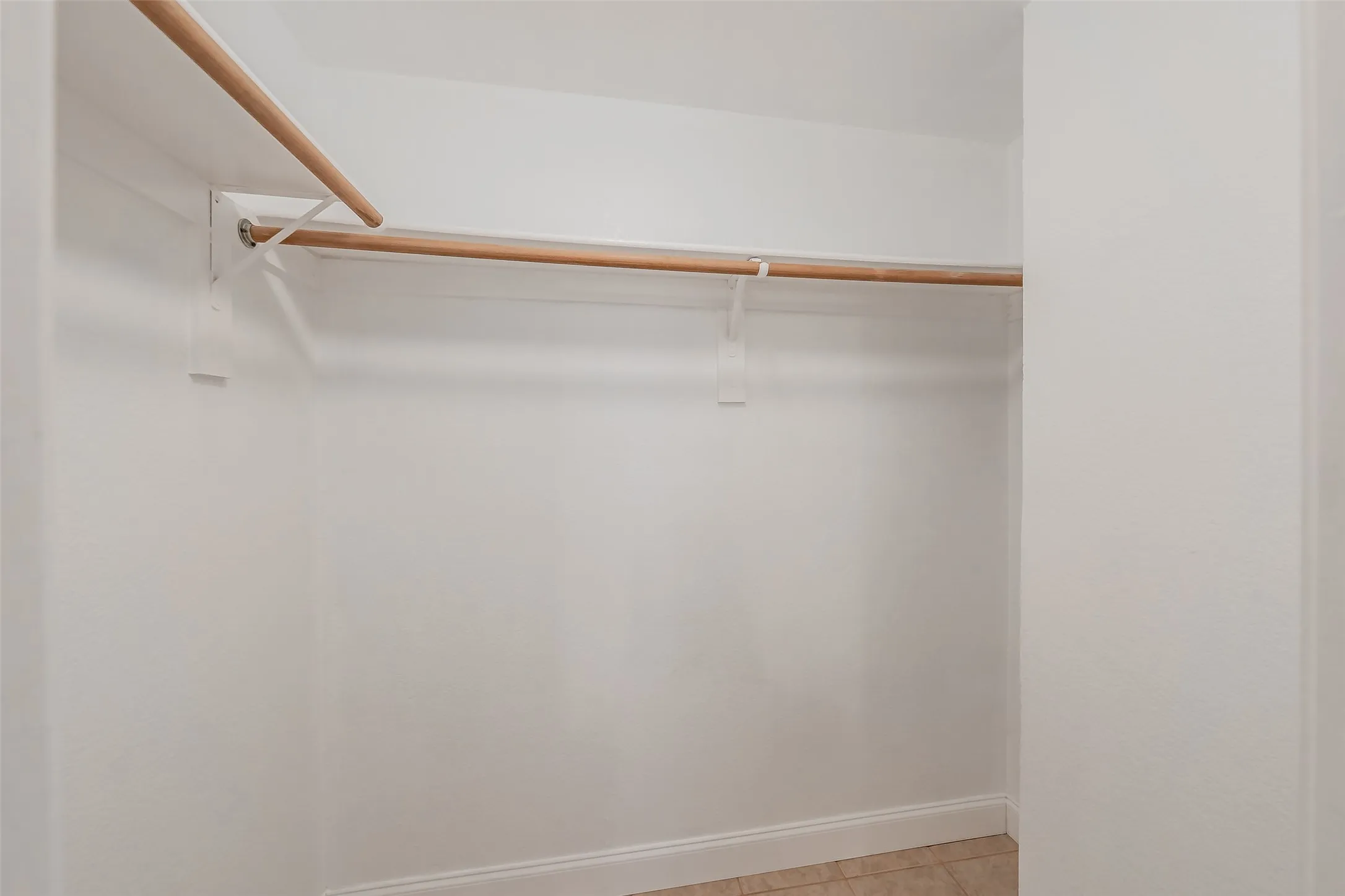 Built-in shelving and hanging rods