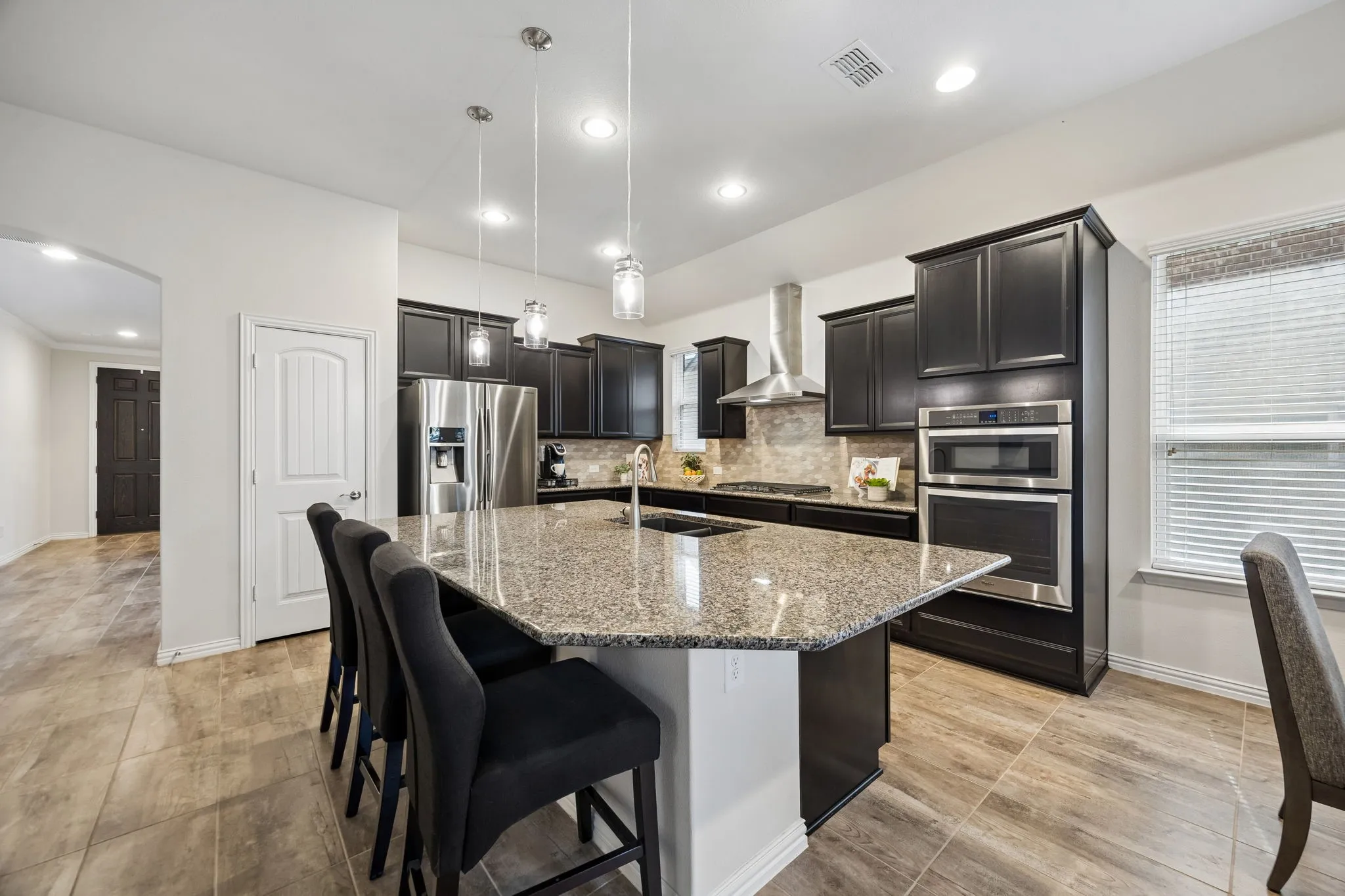 Kitchen with Large Island & Breakfast Bar Seating