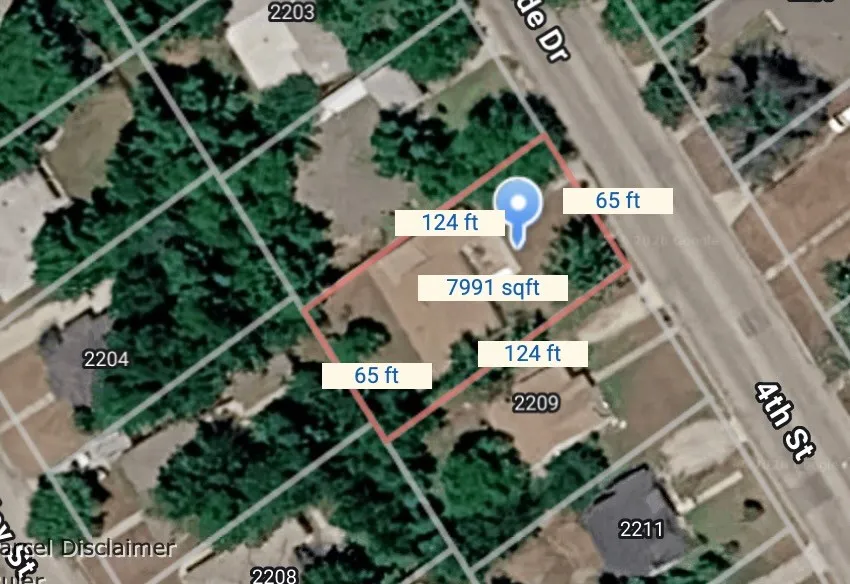 Aerial Survey. Depicting the property boundaries and dimensions, including total square footage