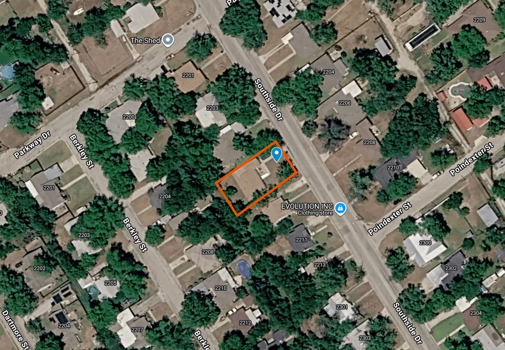 Aerial Map. Depicting the geographical location of the property and surrounding structures with street names and numbering