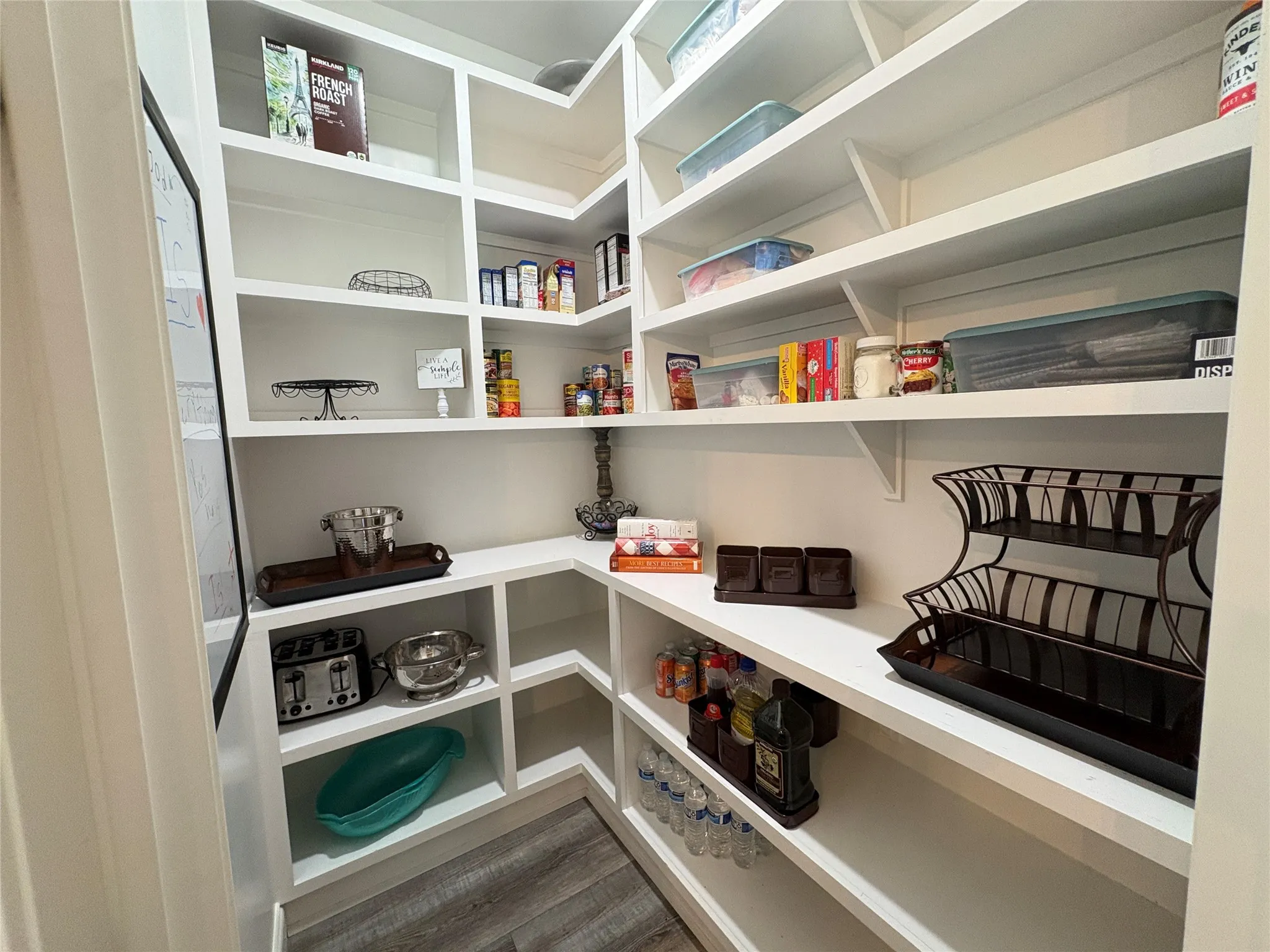 Floor to ceiling storage in the kitchen pantry