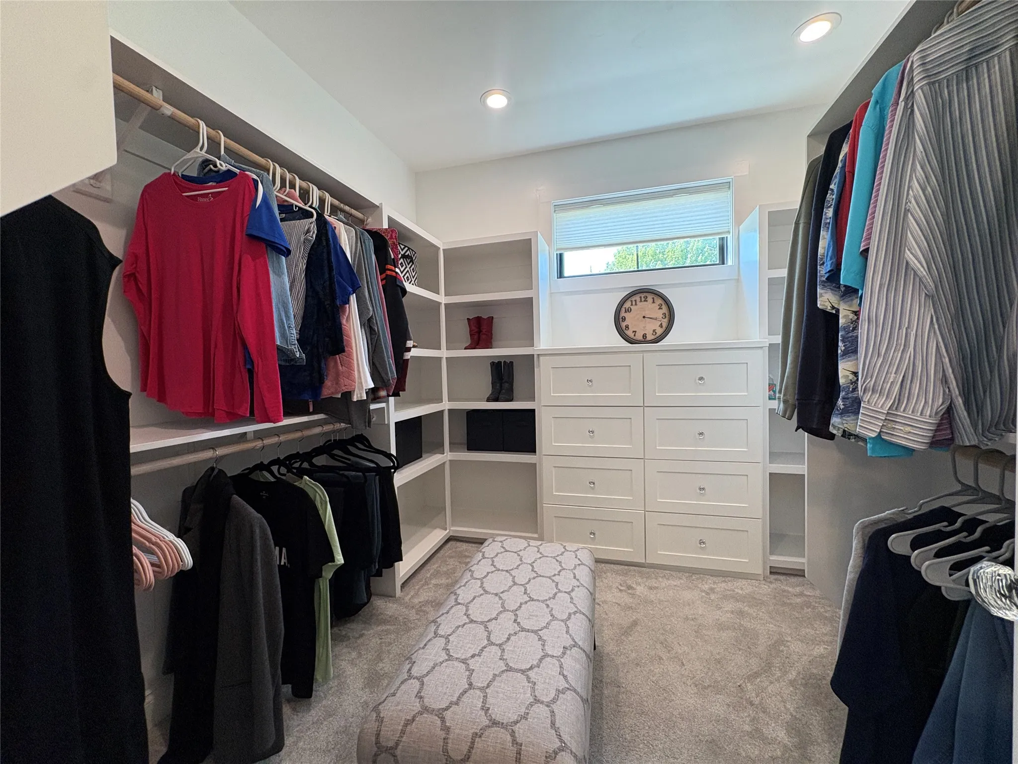 Closet in primary bedroom